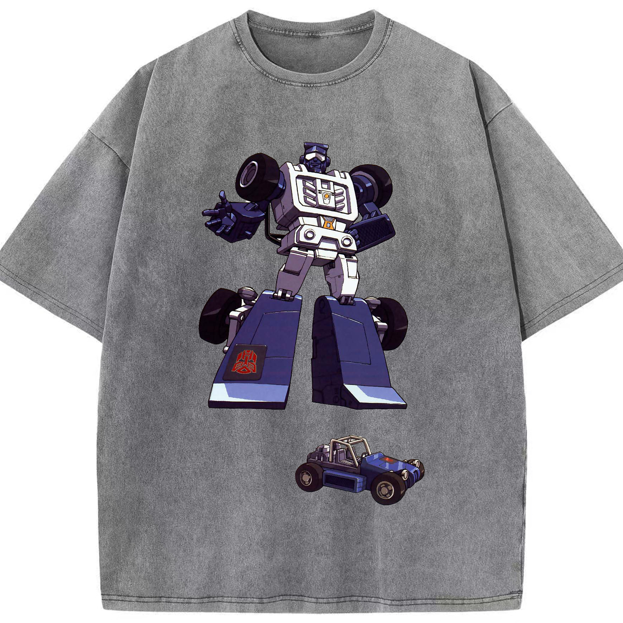 （画像用）  綿100% ヴィンテージ風 半袖Tシャツ（フロントプリント）