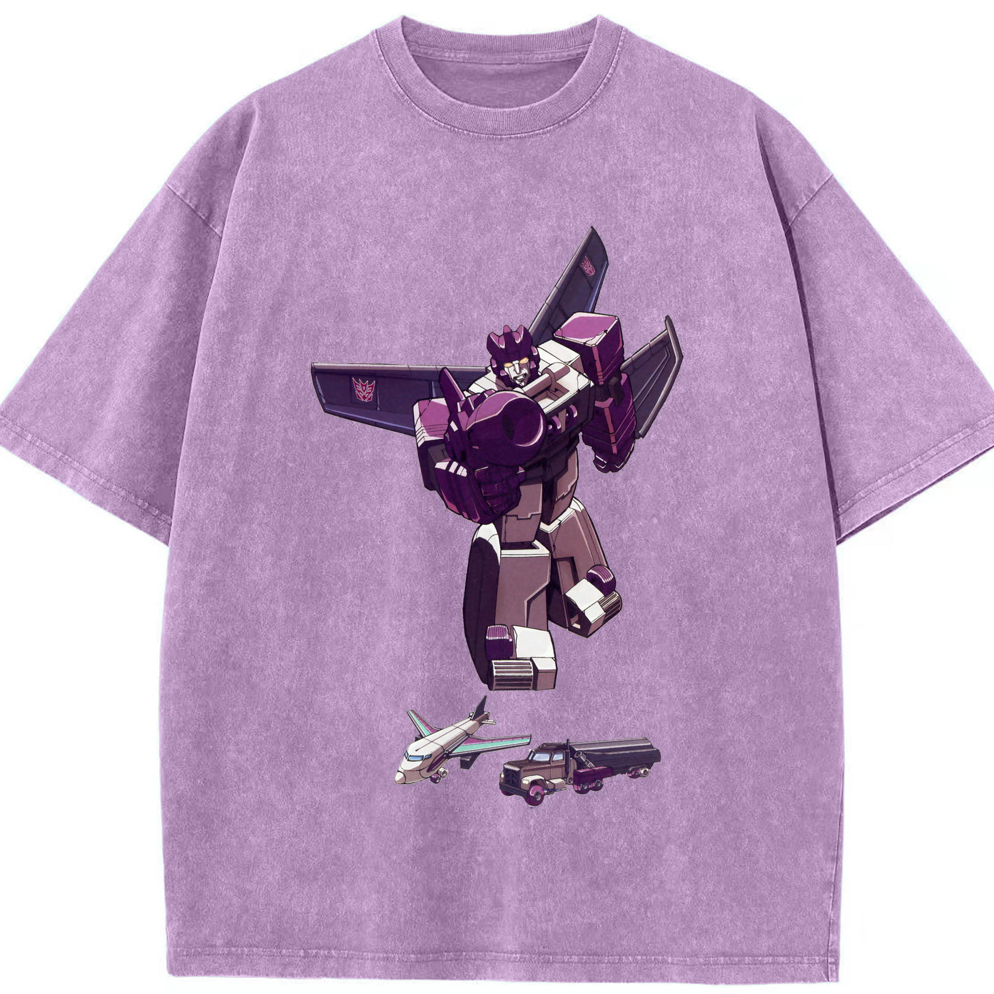 （画像用）  綿100% ヴィンテージ風 半袖Tシャツ（フロントプリント）