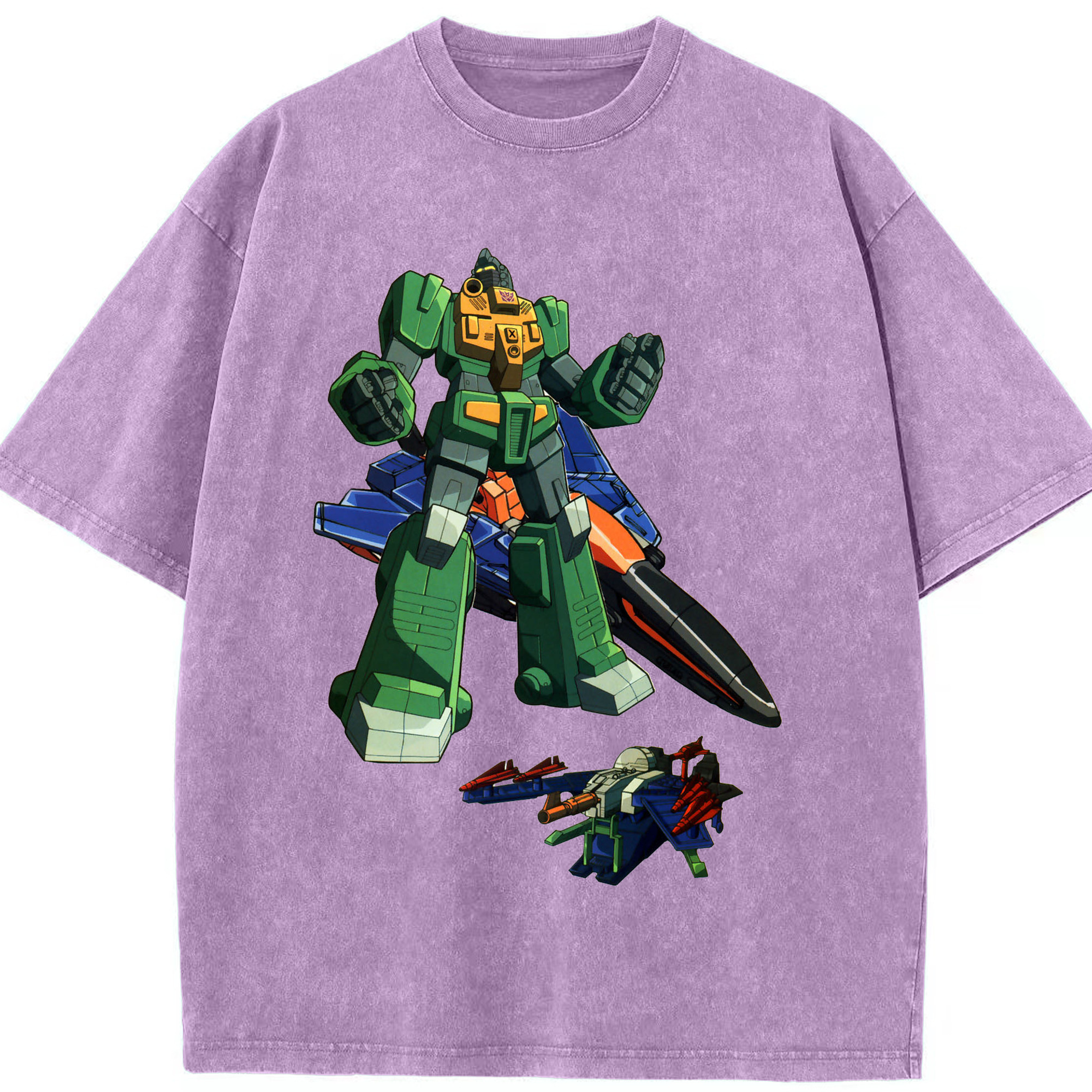 （画像用）  綿100% ヴィンテージ風 半袖Tシャツ（フロントプリント）