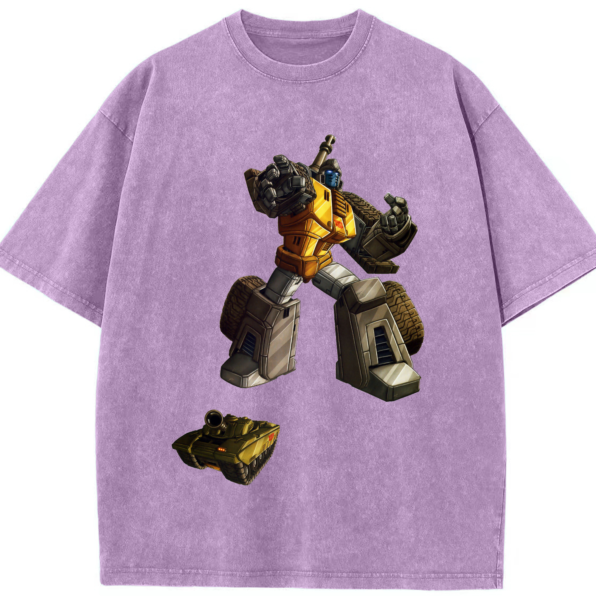 （画像用）  綿100% ヴィンテージ風 半袖Tシャツ（フロントプリント）