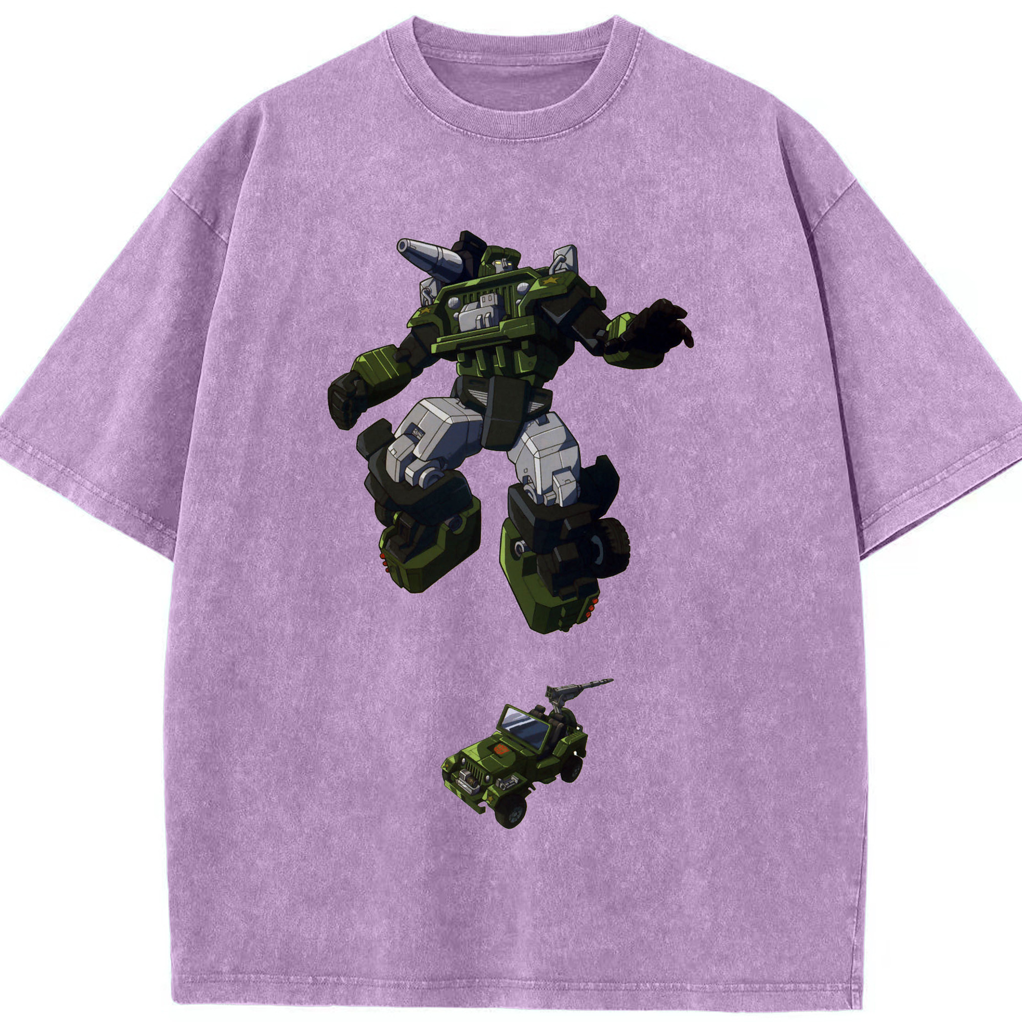 （画像用）  綿100% ヴィンテージ風 半袖Tシャツ（フロントプリント）
