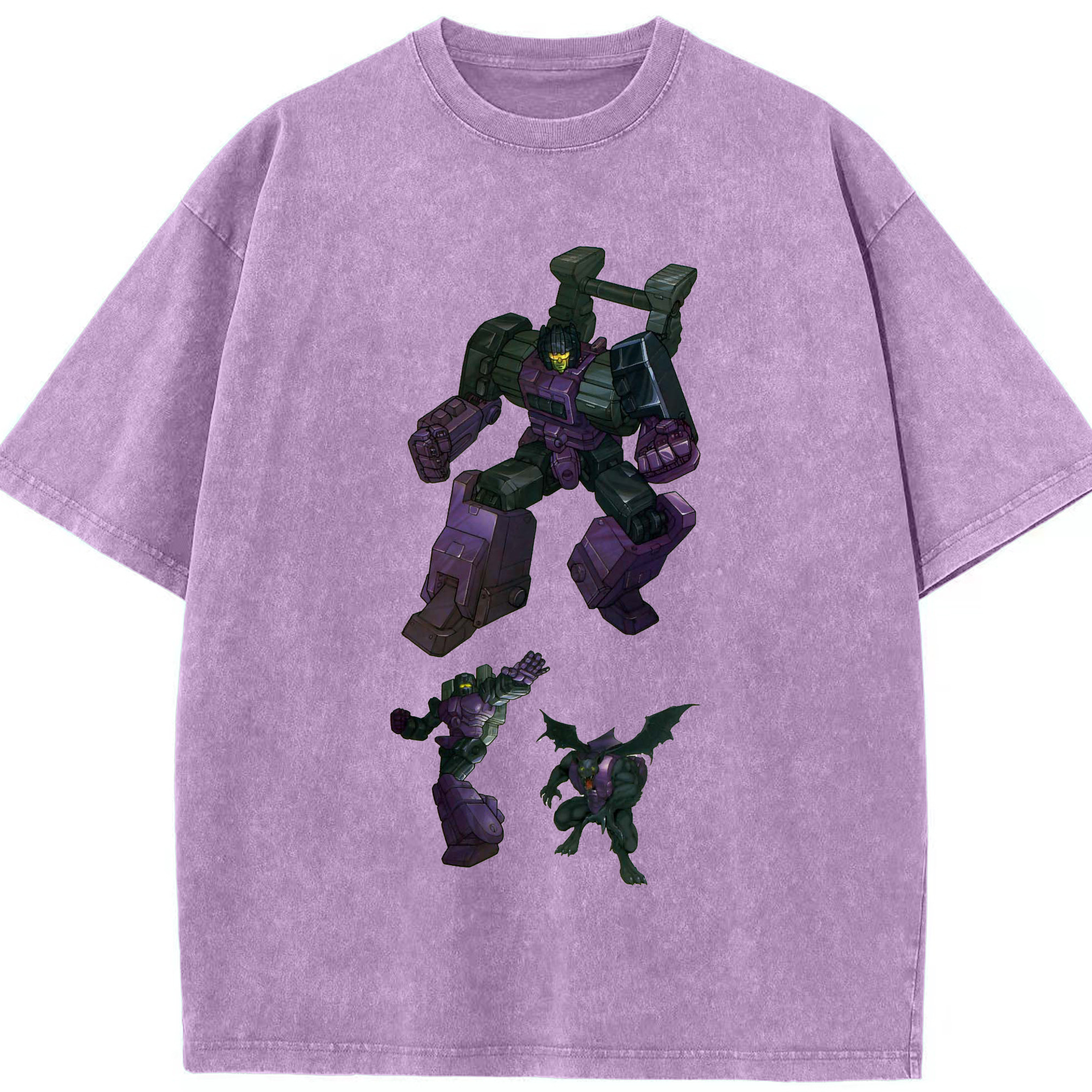 （画像用）  綿100% ヴィンテージ風 半袖Tシャツ（フロントプリント）