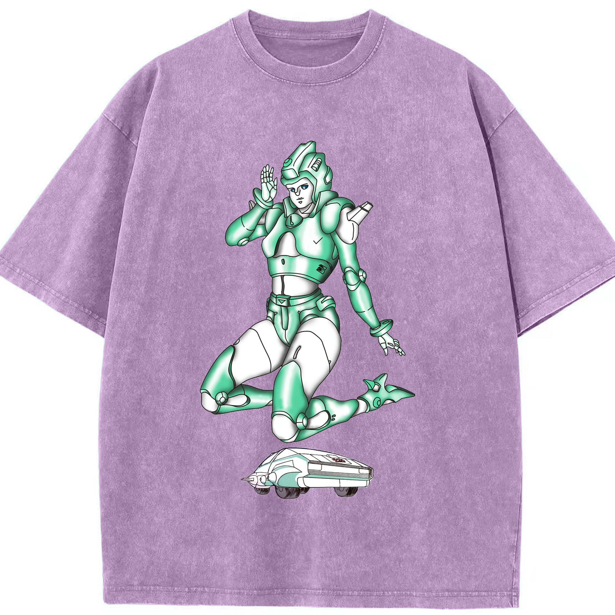 （画像用）  綿100% ヴィンテージ風 半袖Tシャツ（フロントプリント）