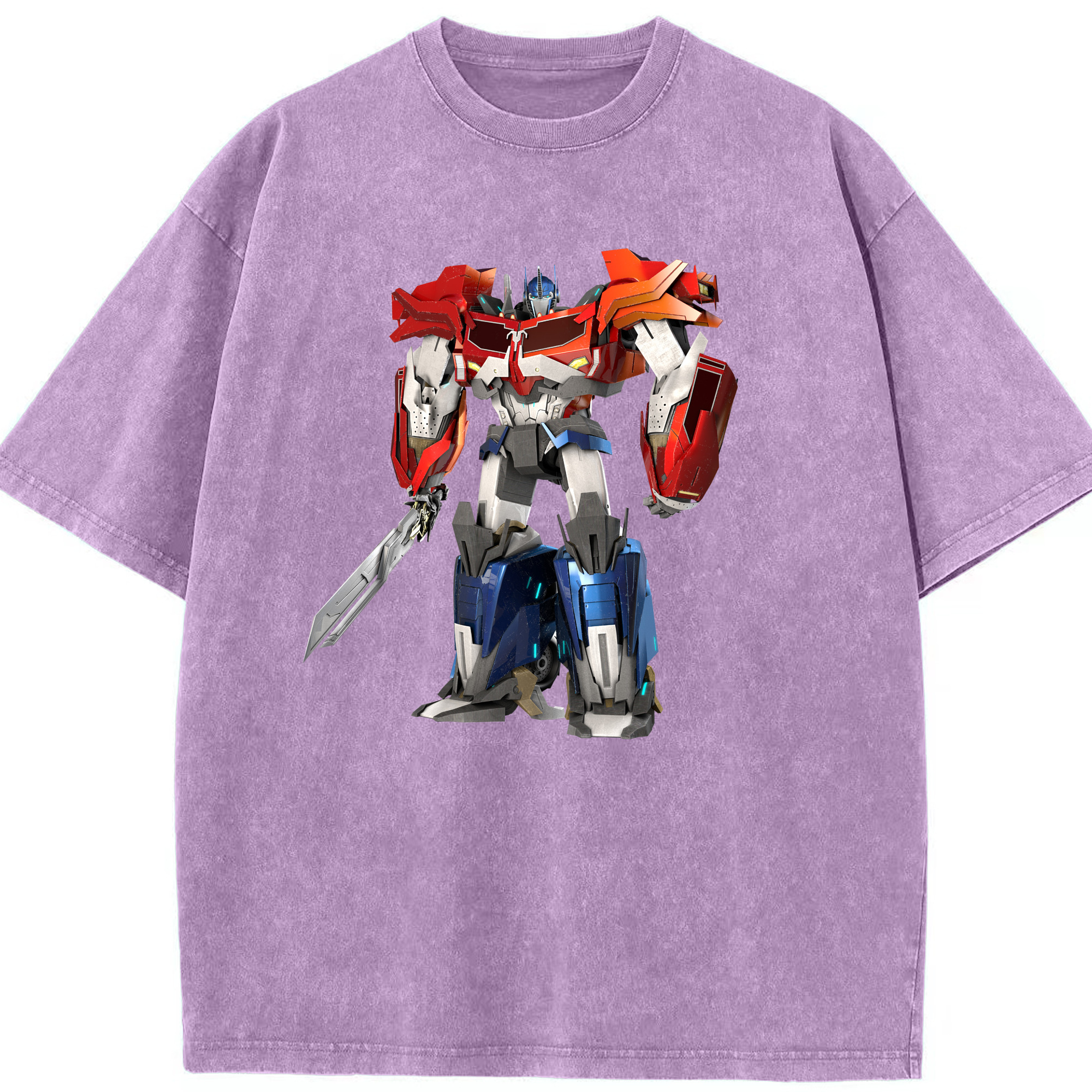 （画像用）  綿100% ヴィンテージ風 半袖Tシャツ（フロントプリント）