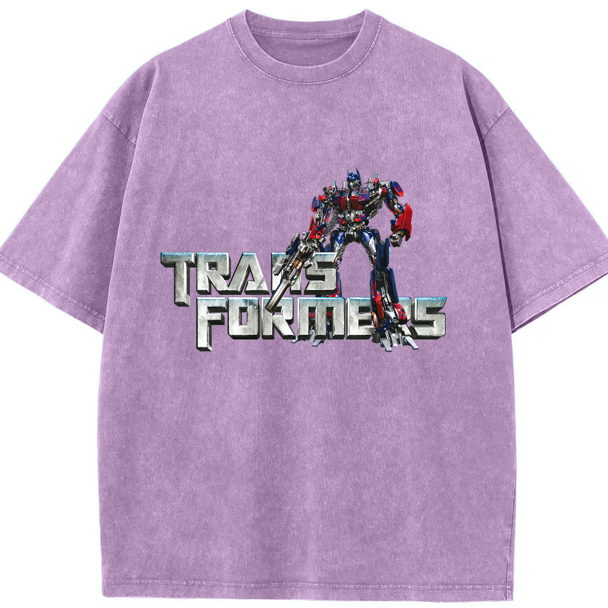 （画像用）  綿100% ヴィンテージ風 半袖Tシャツ（フロントプリント）