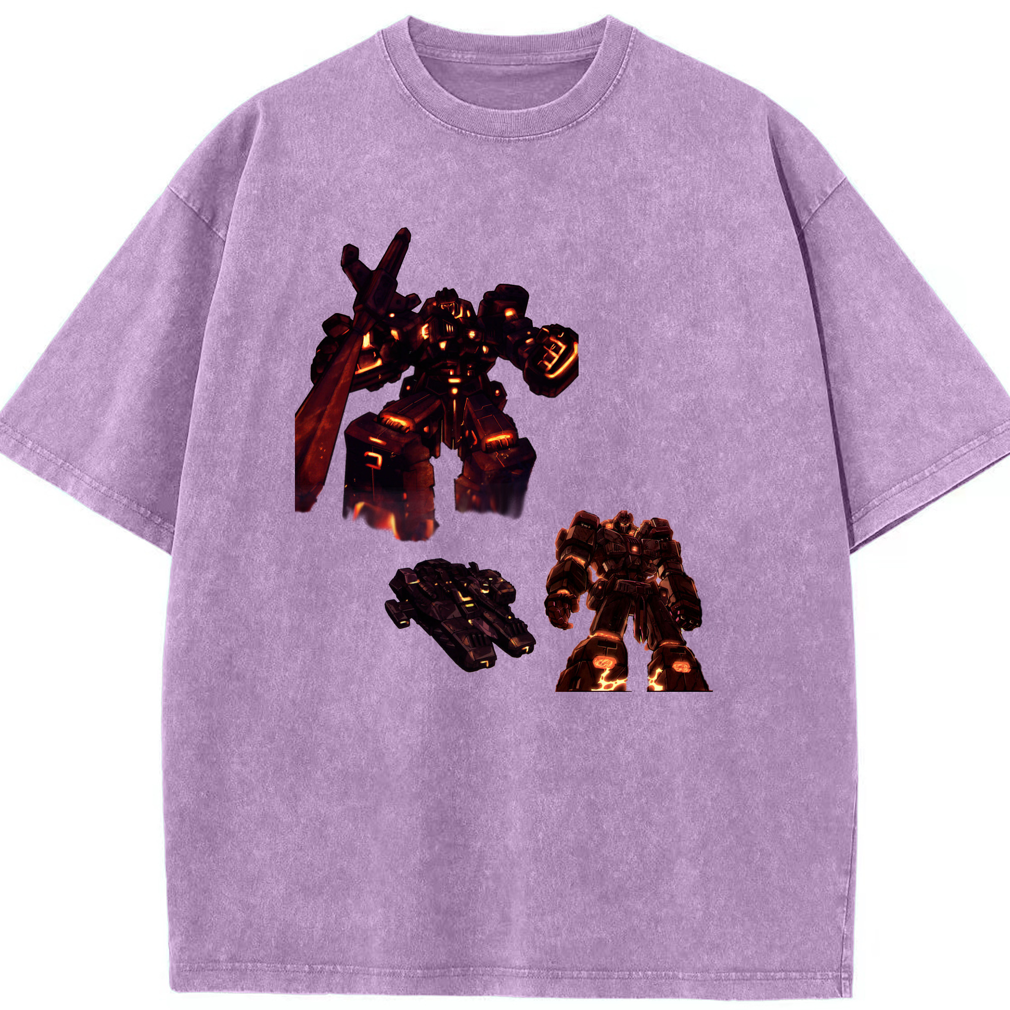 （画像用）  綿100% ヴィンテージ風 半袖Tシャツ（フロントプリント）
