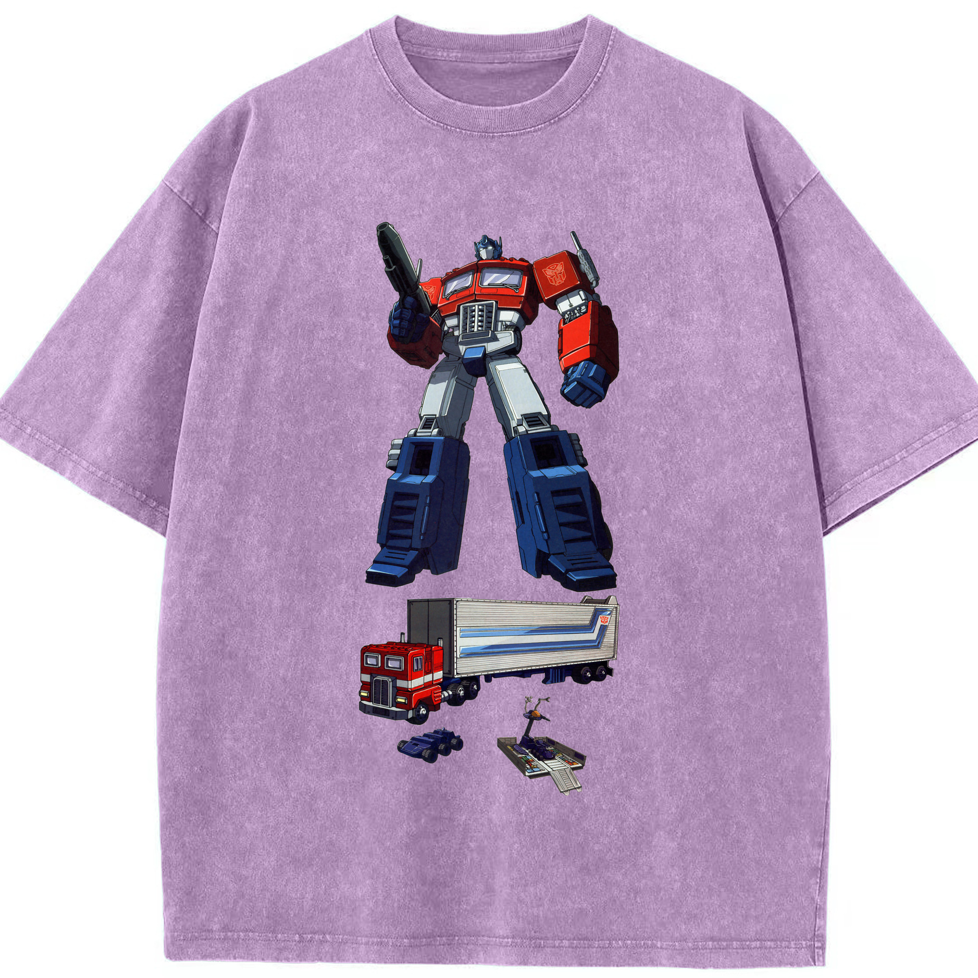 （画像用）  綿100% ヴィンテージ風 半袖Tシャツ（フロントプリント）