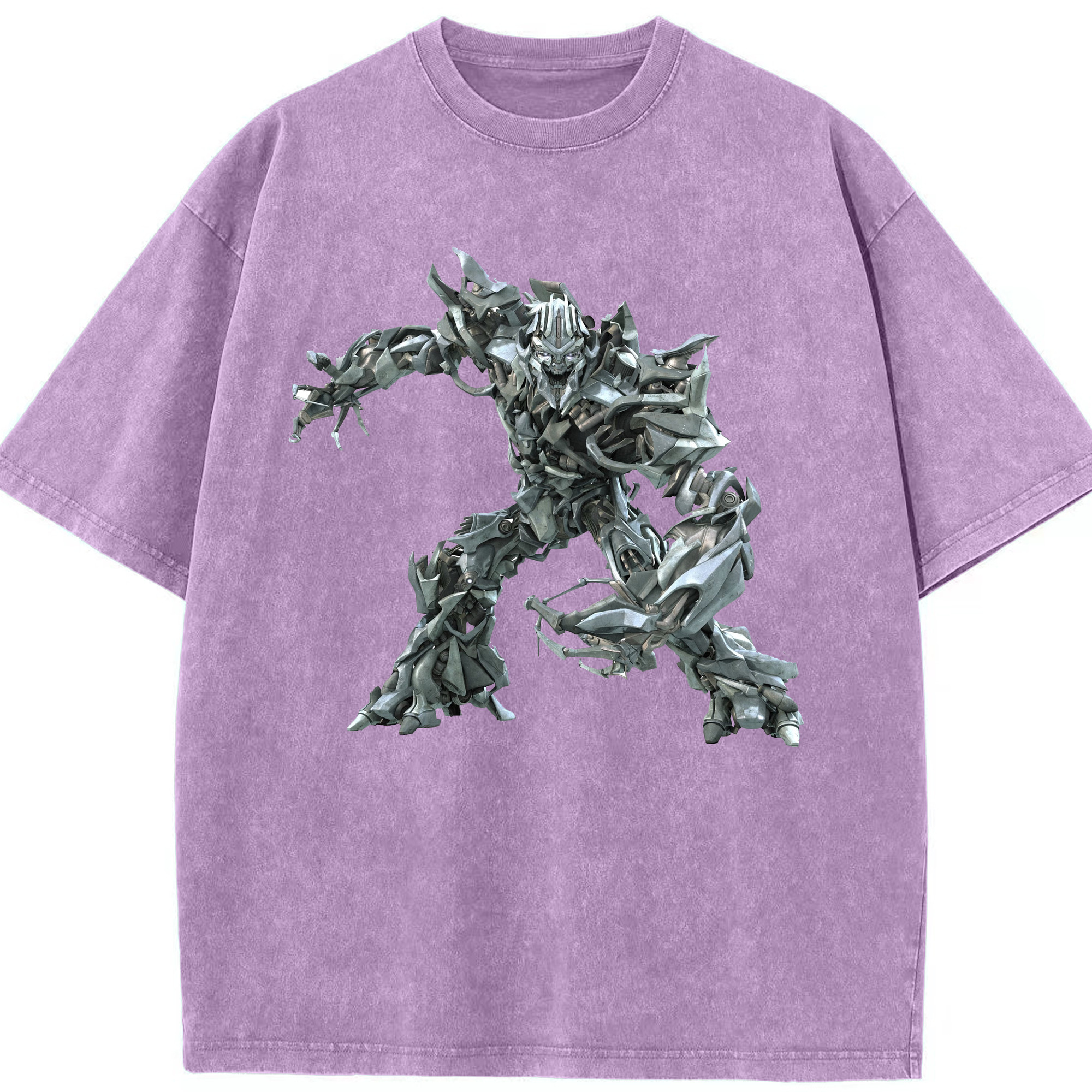 （画像用）  綿100% ヴィンテージ風 半袖Tシャツ（フロントプリント）