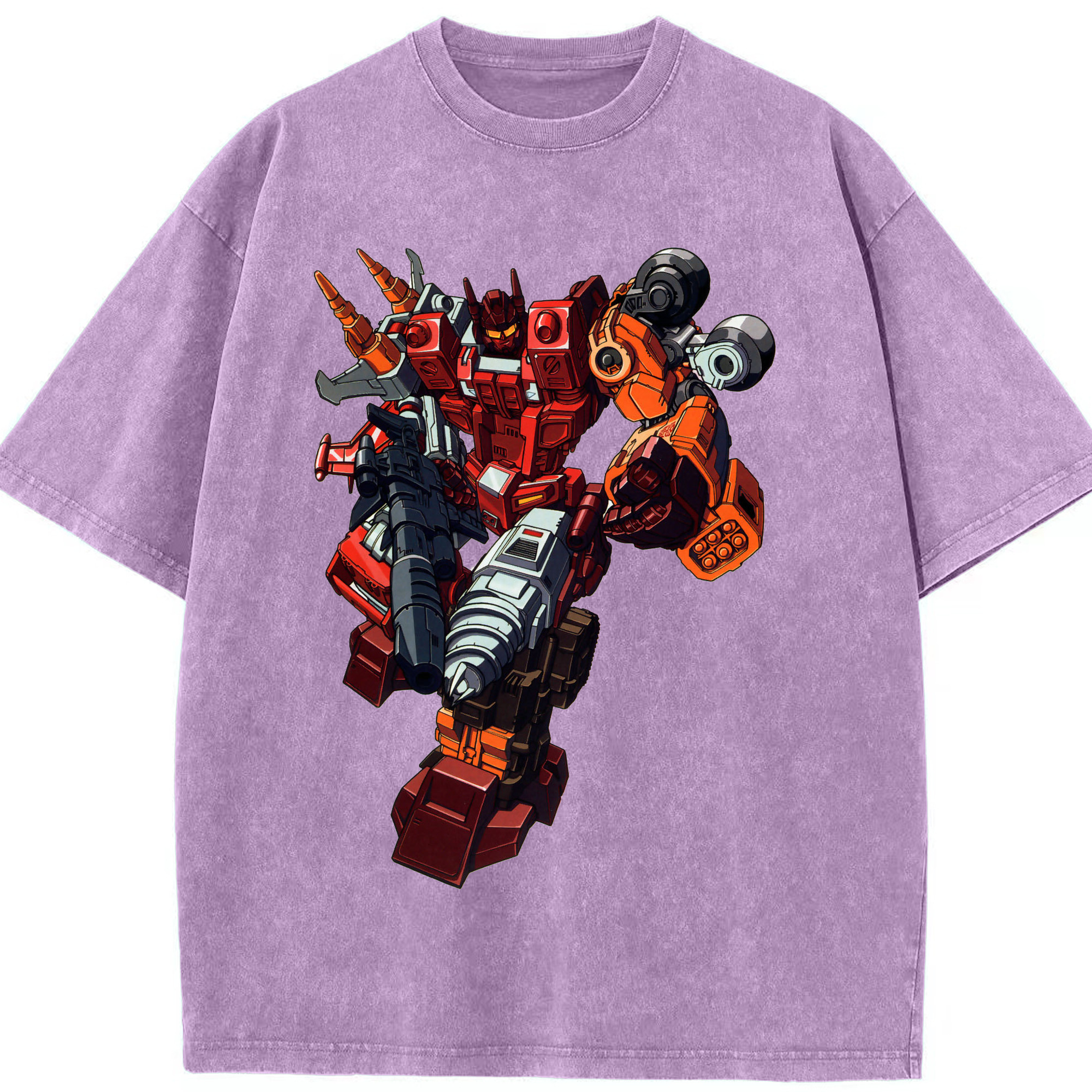 （画像用）  綿100% ヴィンテージ風 半袖Tシャツ（フロントプリント）