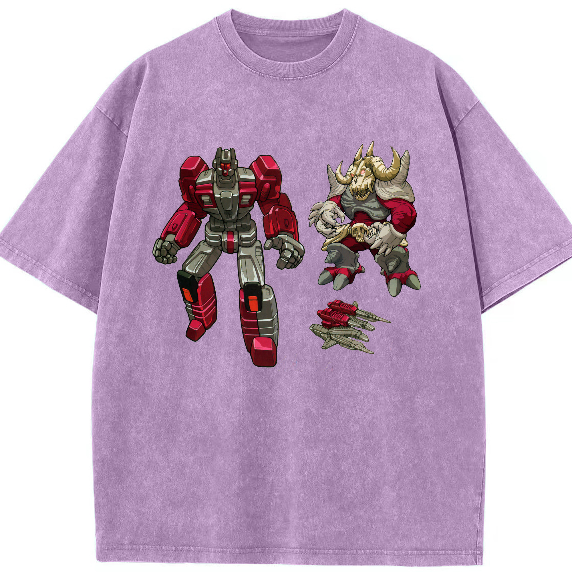 （画像用）  綿100% ヴィンテージ風 半袖Tシャツ（フロントプリント）