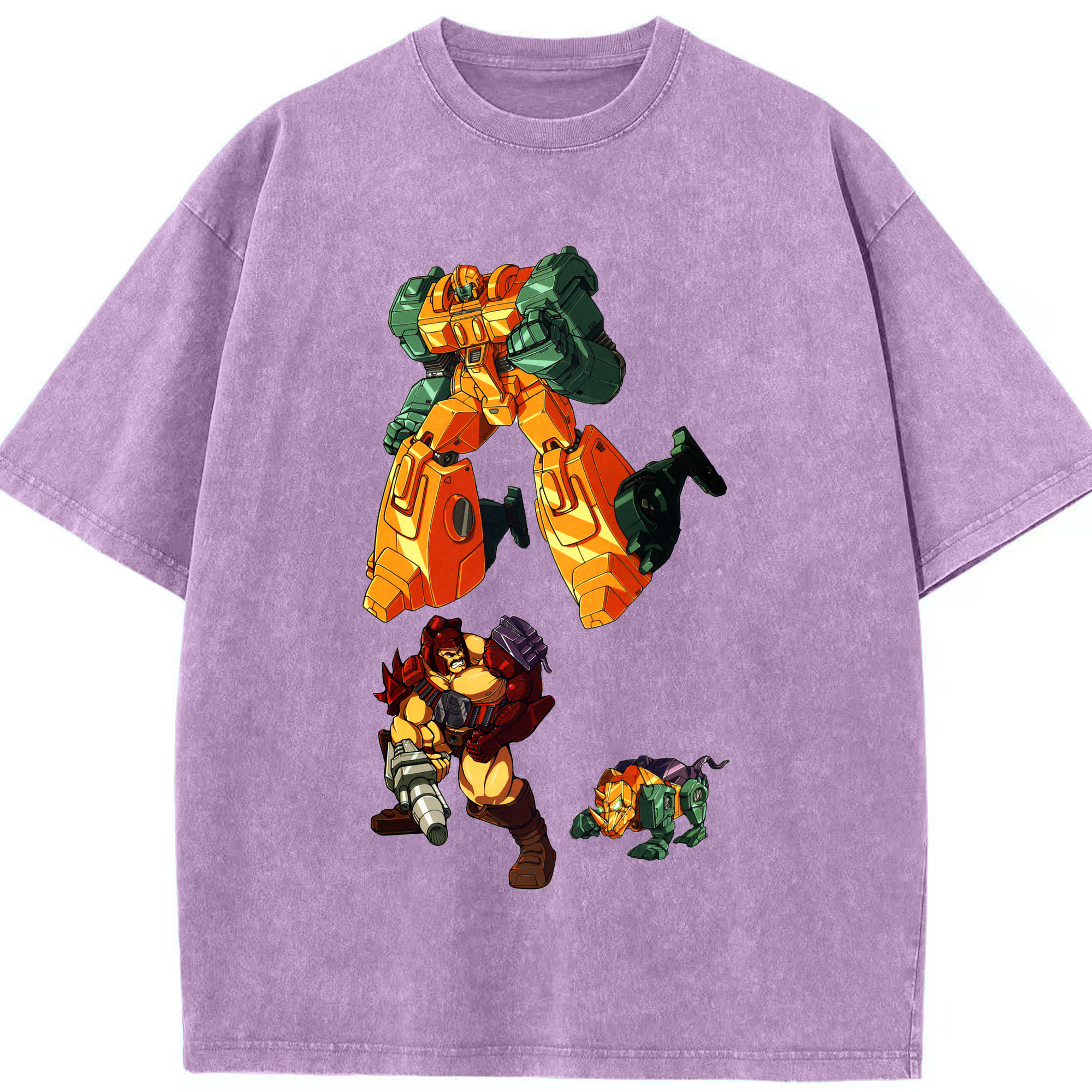 （画像用）  綿100% ヴィンテージ風 半袖Tシャツ（フロントプリント）