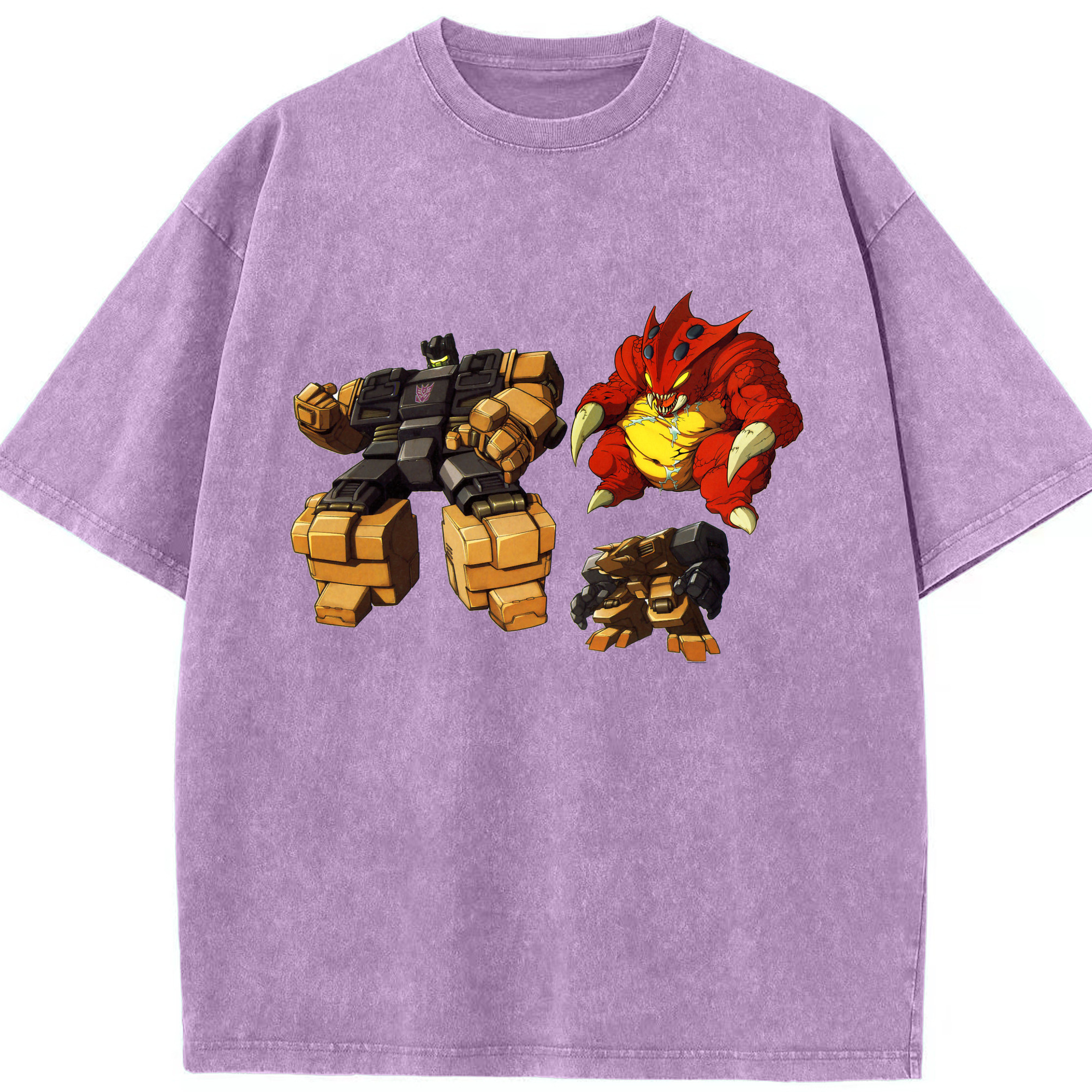 （画像用）  綿100% ヴィンテージ風 半袖Tシャツ（フロントプリント）