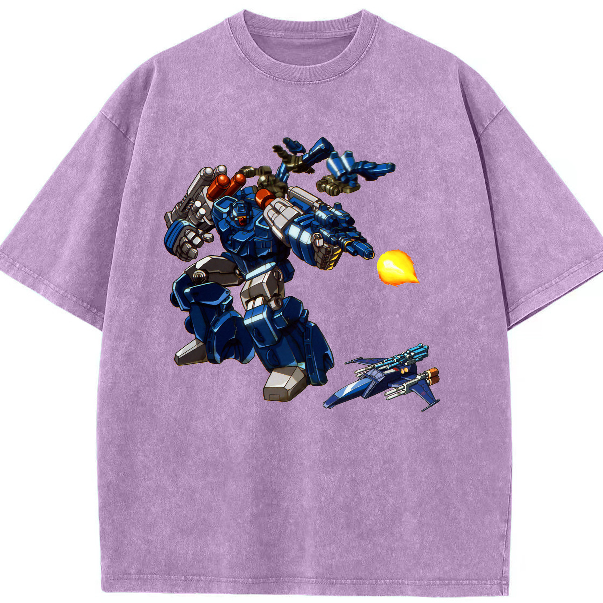 （画像用）  綿100% ヴィンテージ風 半袖Tシャツ（フロントプリント）
