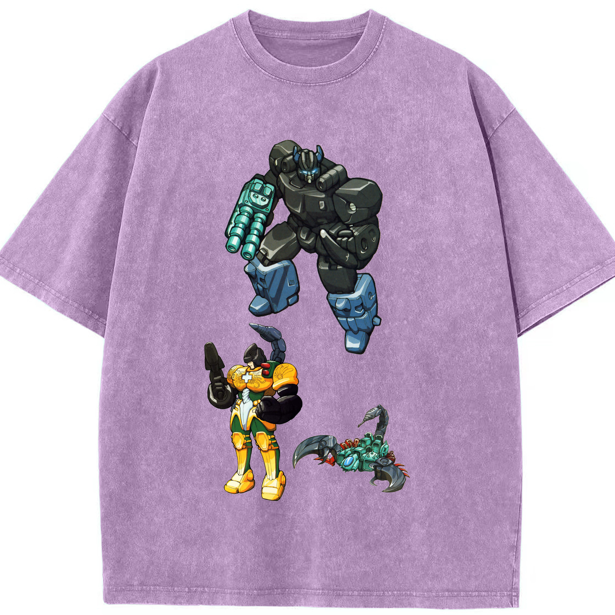（画像用）  綿100% ヴィンテージ風 半袖Tシャツ（フロントプリント）