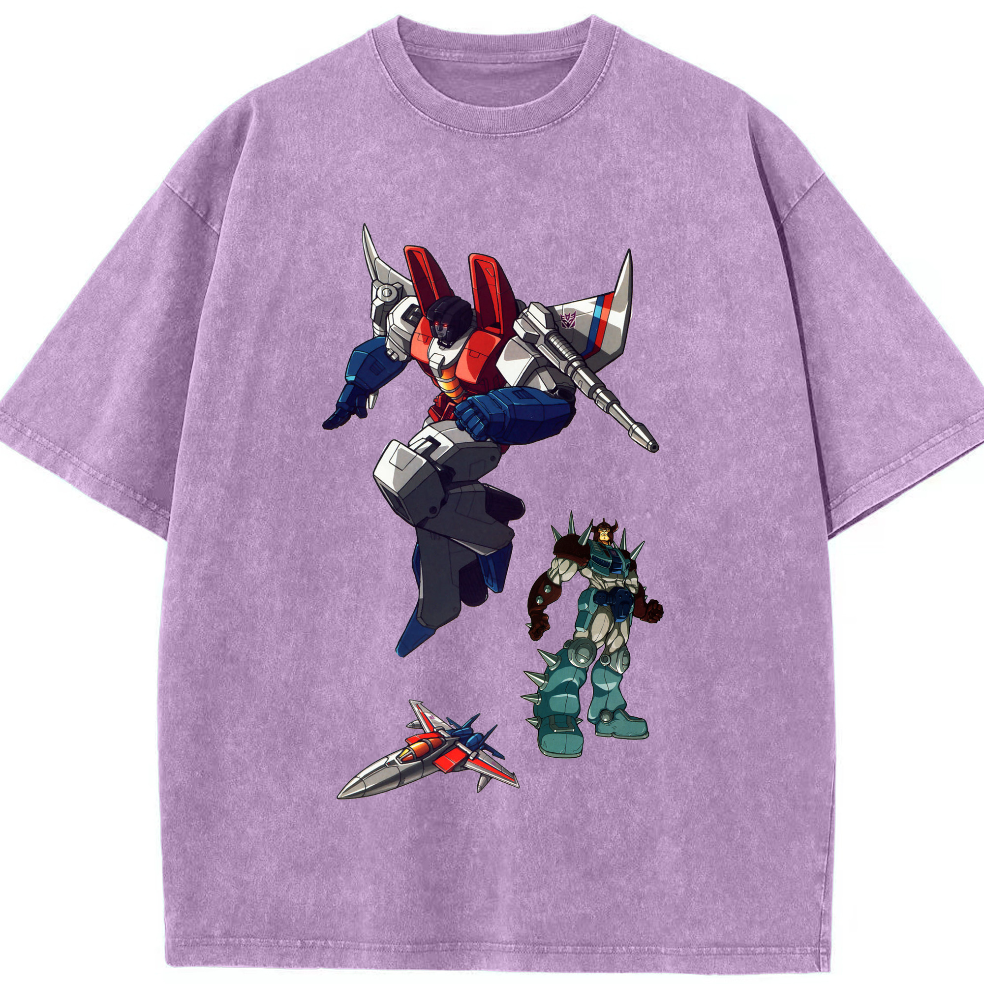 （画像用）  綿100% ヴィンテージ風 半袖Tシャツ（フロントプリント）