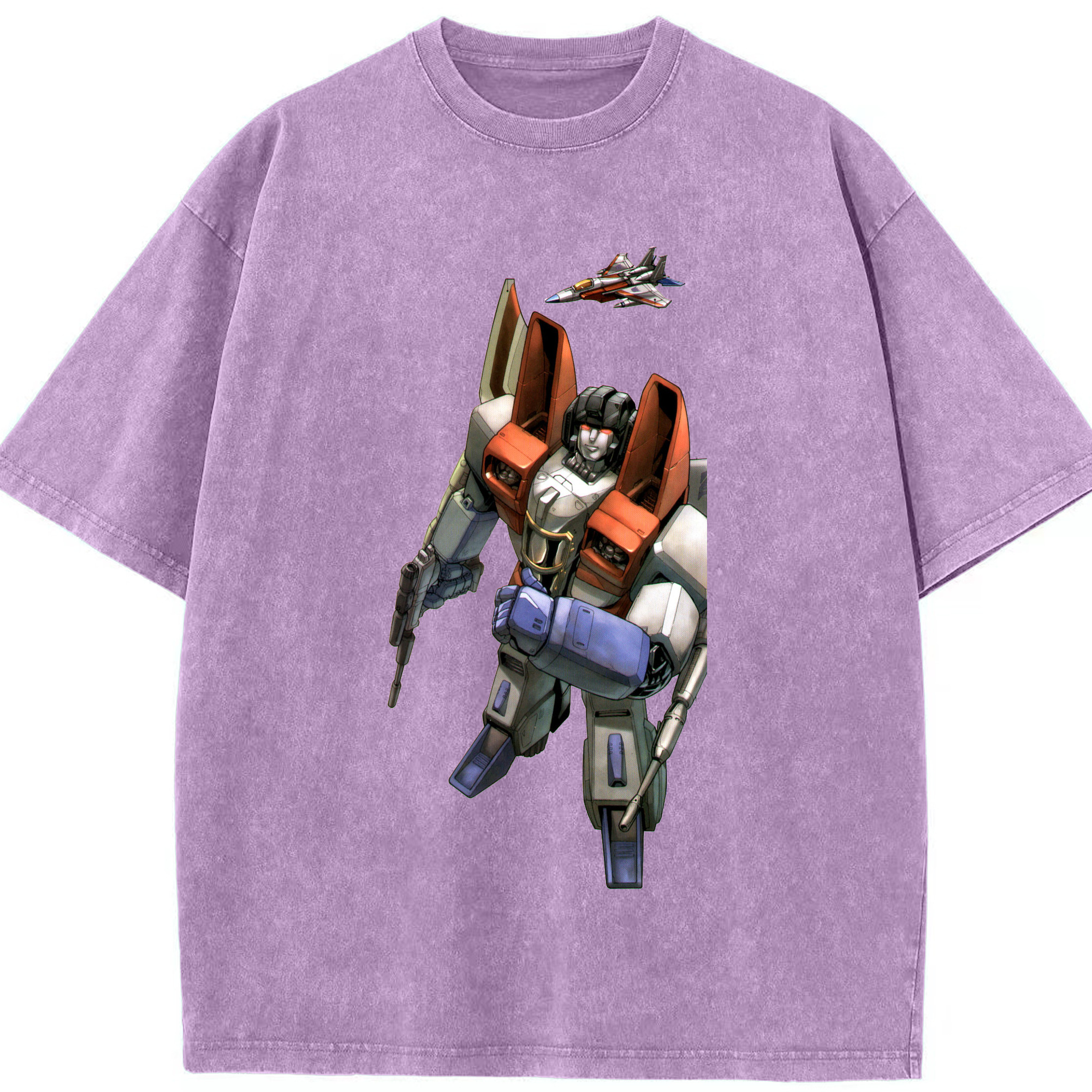 （画像用）  綿100% ヴィンテージ風 半袖Tシャツ（フロントプリント）