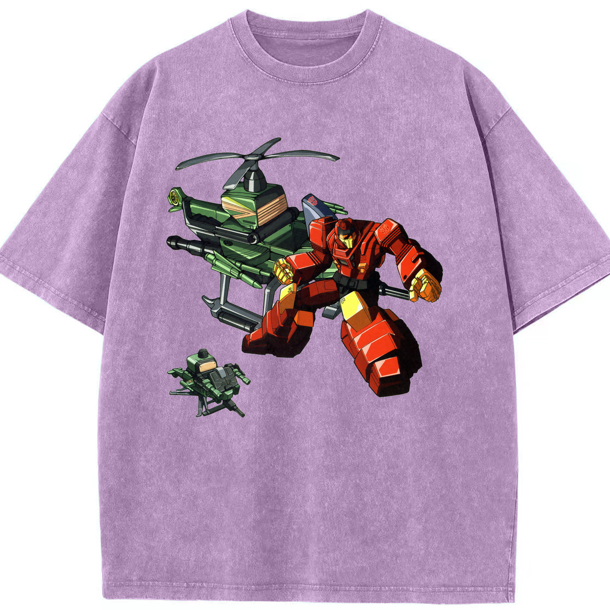 （画像用）  綿100% ヴィンテージ風 半袖Tシャツ（フロントプリント）