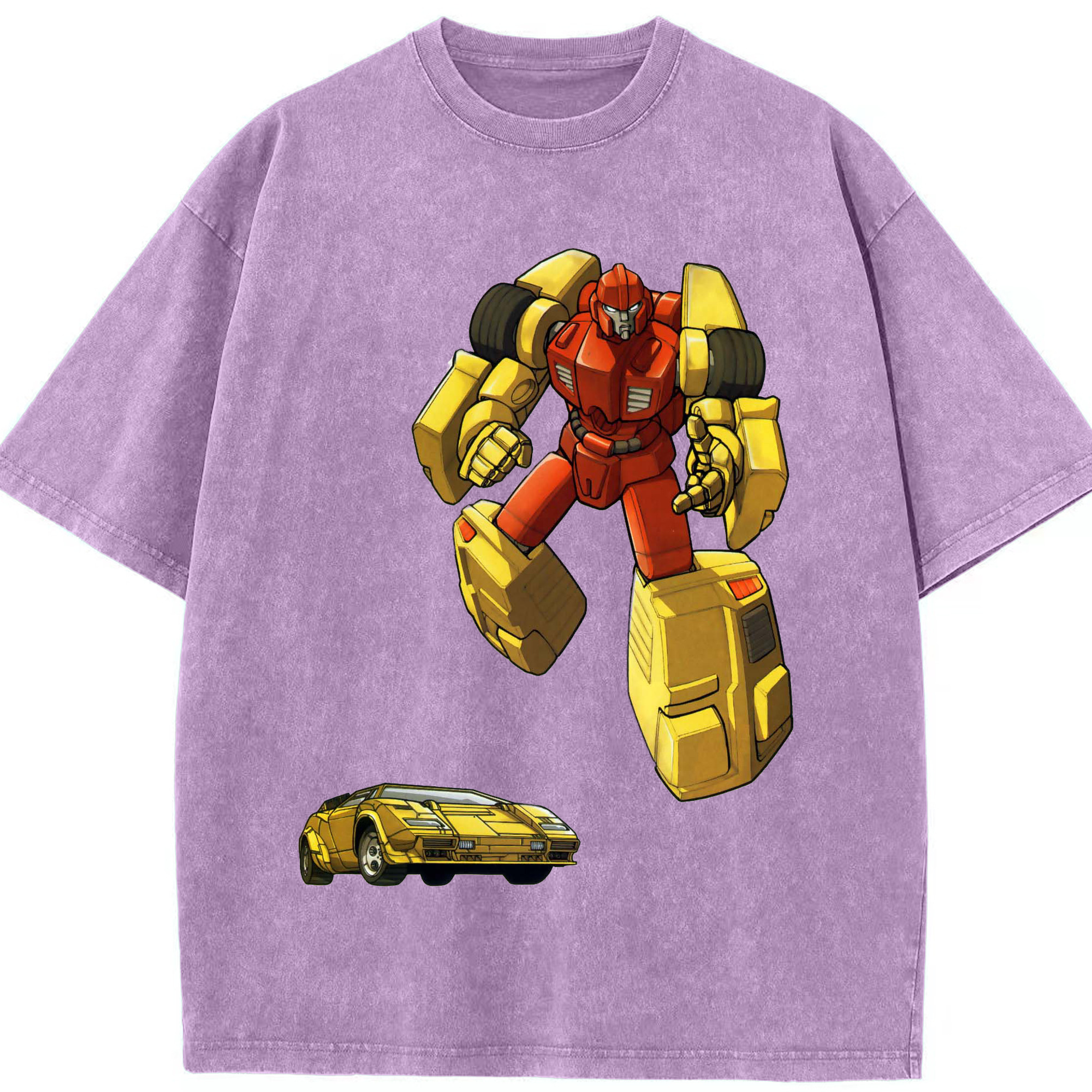 （画像用）  綿100% ヴィンテージ風 半袖Tシャツ（フロントプリント）