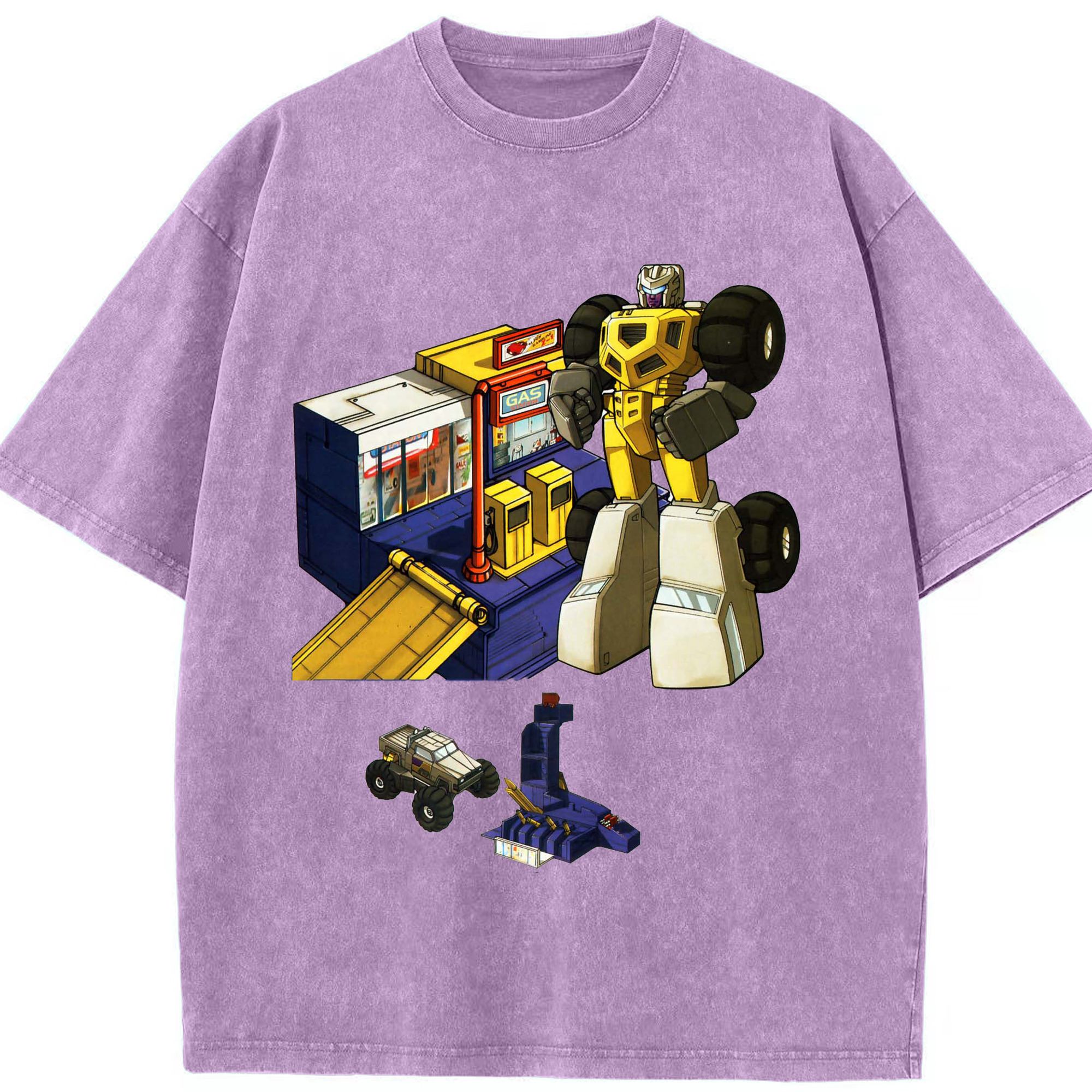 （画像用）  綿100% ヴィンテージ風 半袖Tシャツ（フロントプリント）