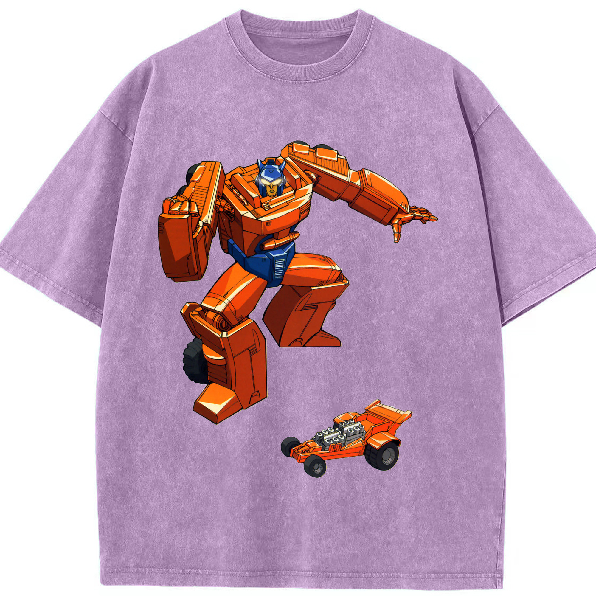 （画像用）  綿100% ヴィンテージ風 半袖Tシャツ（フロントプリント）