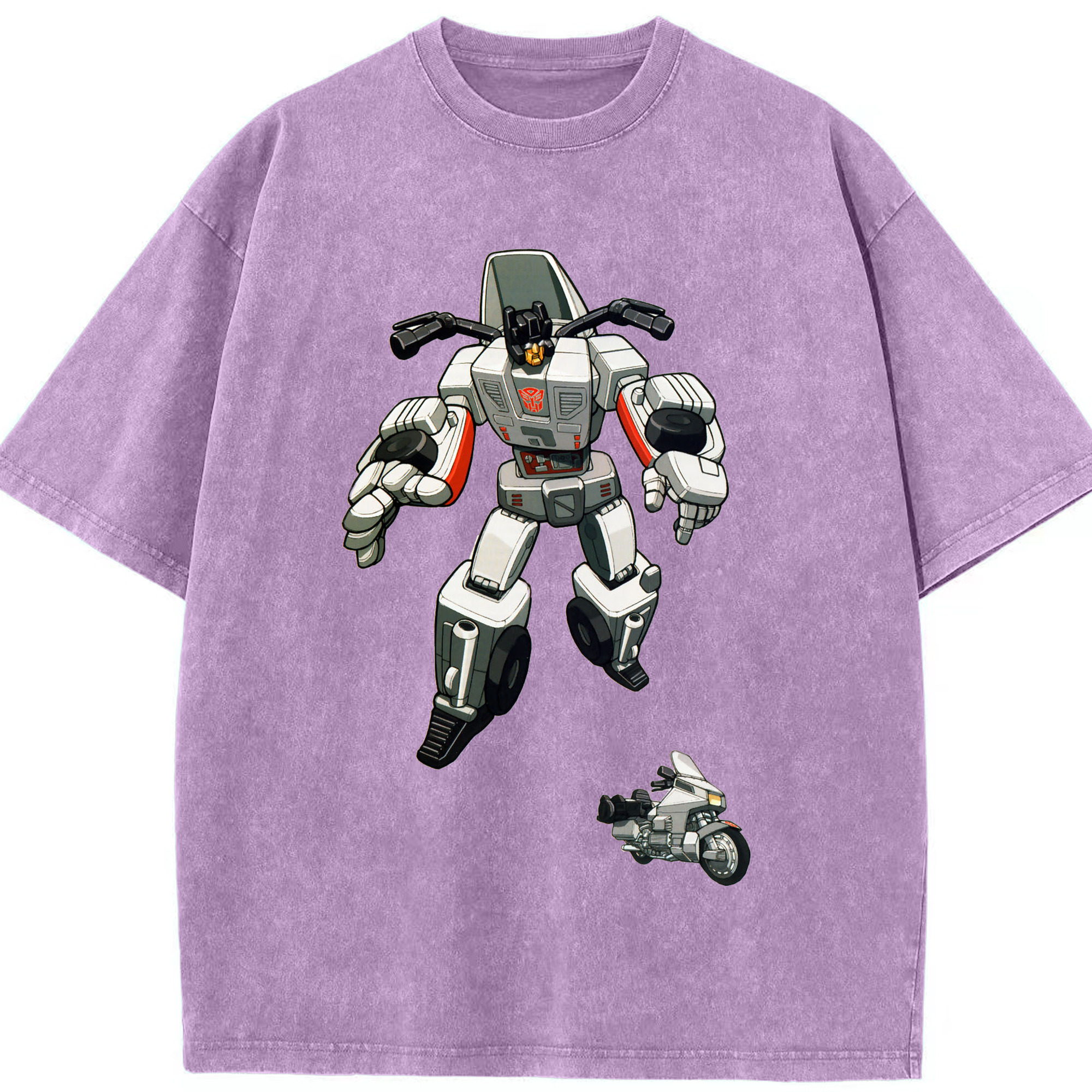 （画像用）  綿100% ヴィンテージ風 半袖Tシャツ（フロントプリント）