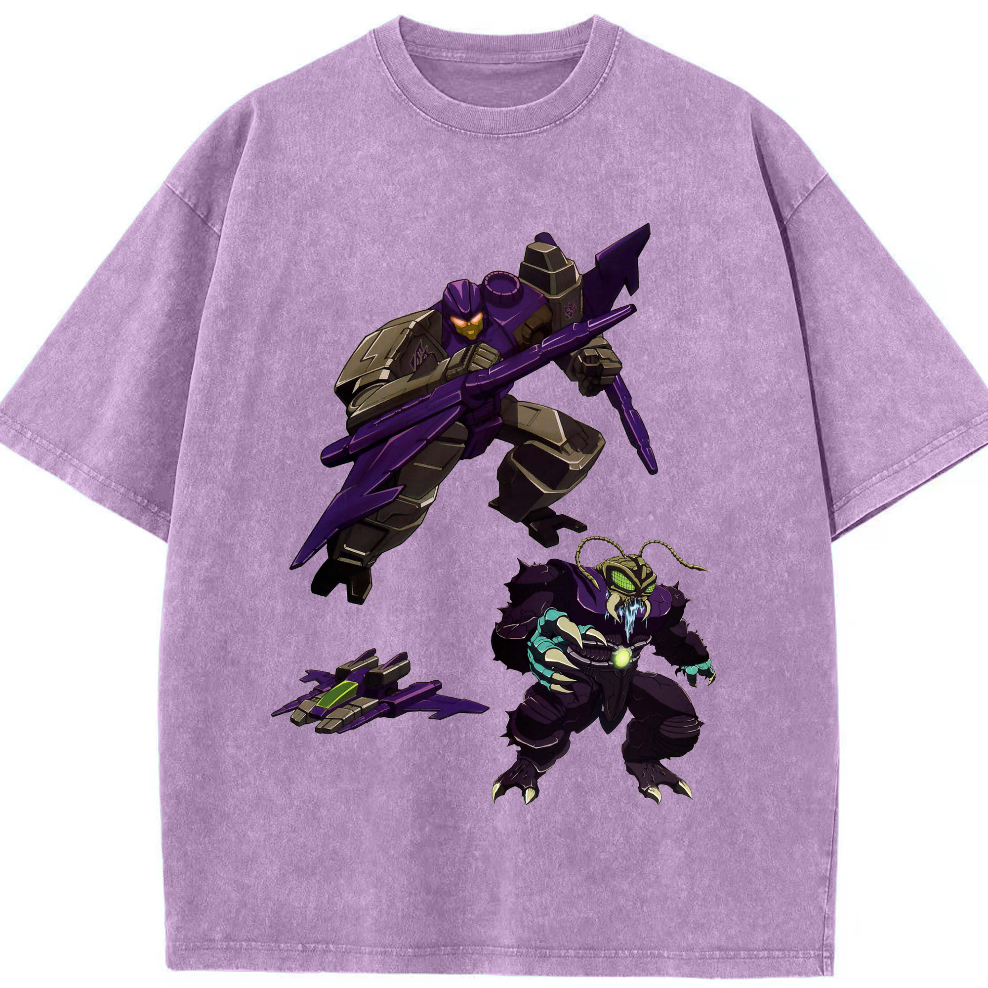 （画像用）  綿100% ヴィンテージ風 半袖Tシャツ（フロントプリント）
