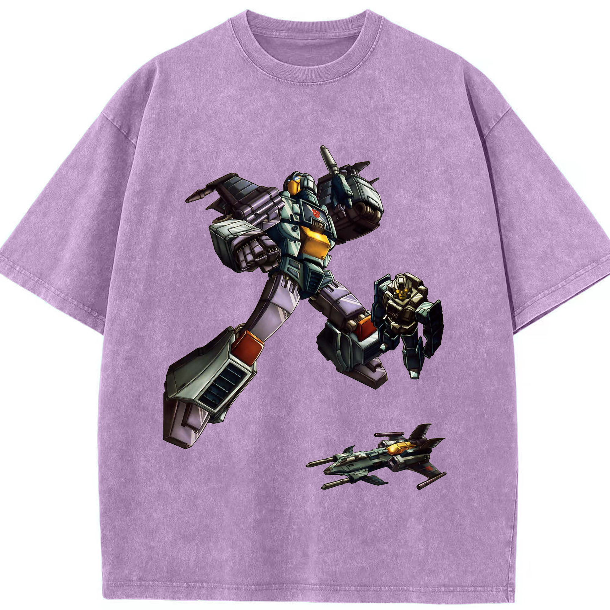 （画像用）  綿100% ヴィンテージ風 半袖Tシャツ（フロントプリント）
