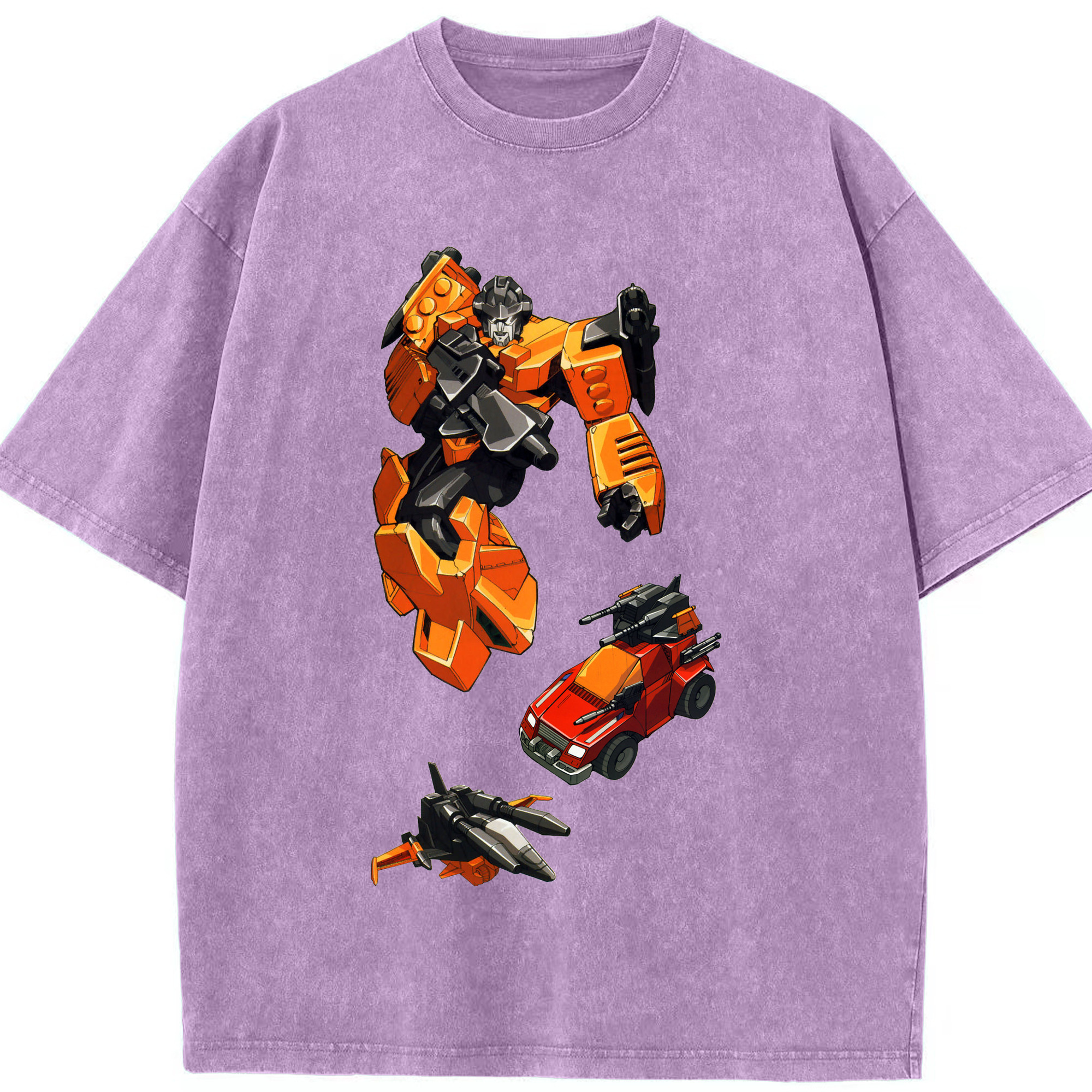 （画像用）  綿100% ヴィンテージ風 半袖Tシャツ（フロントプリント）