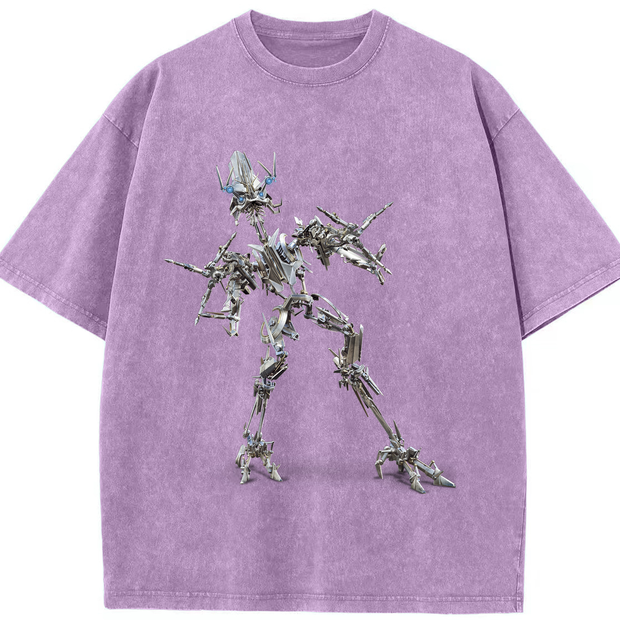 （画像用）  綿100% ヴィンテージ風 半袖Tシャツ（フロントプリント）