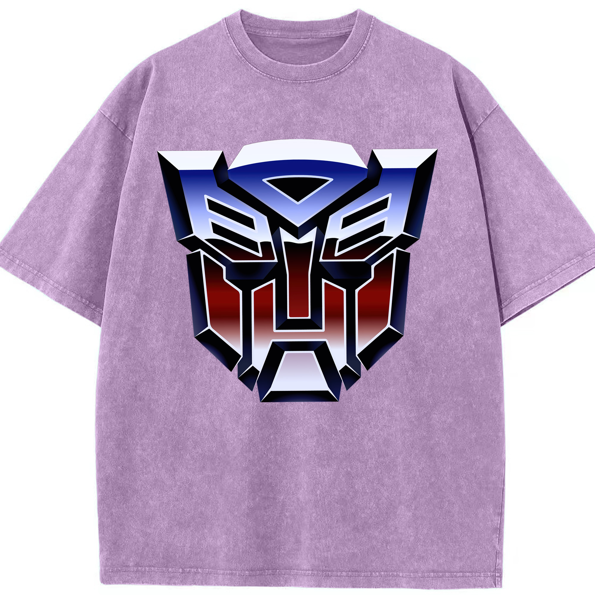 （画像用）  綿100% ヴィンテージ風 半袖Tシャツ（フロントプリント）