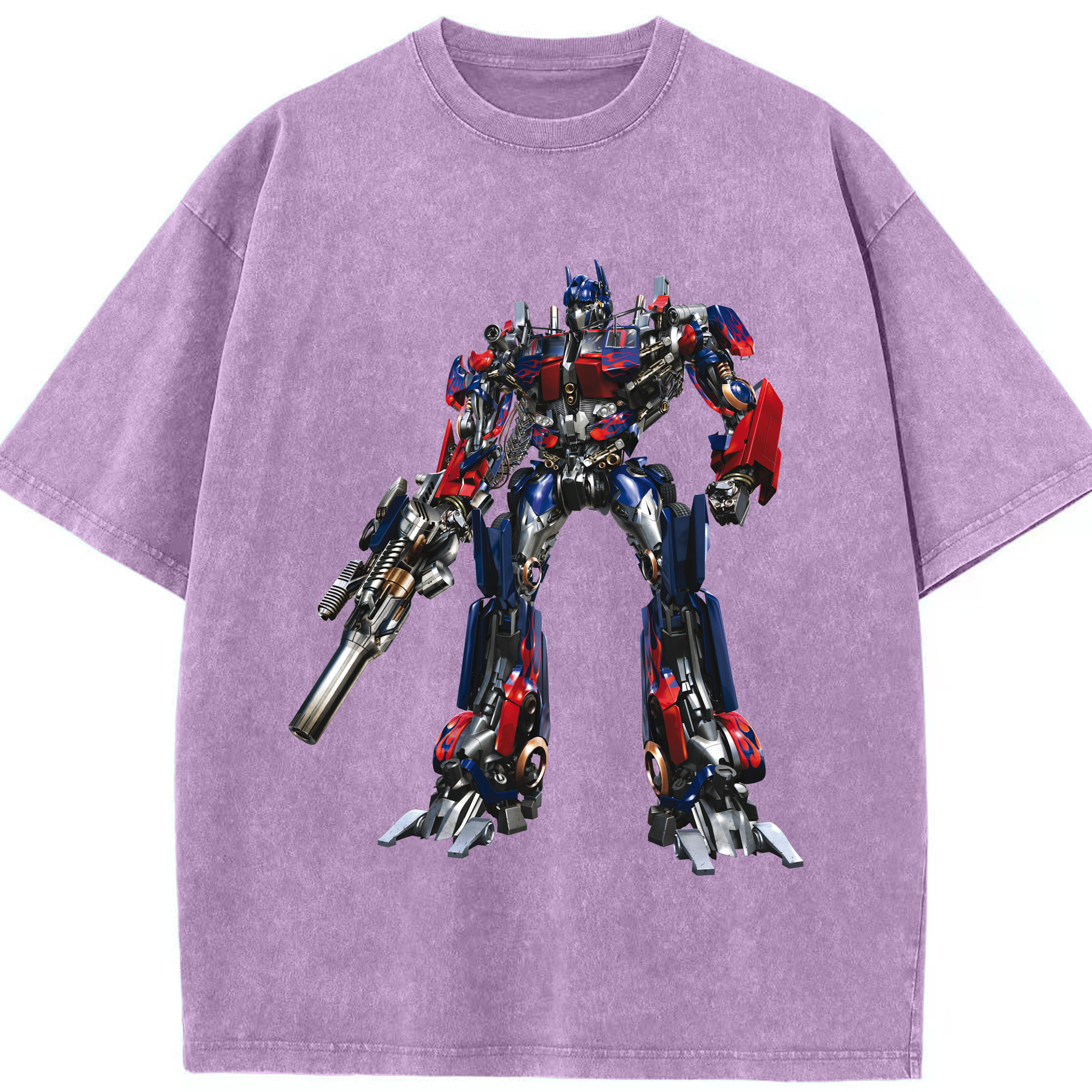 （画像用）  綿100% ヴィンテージ風 半袖Tシャツ（フロントプリント）