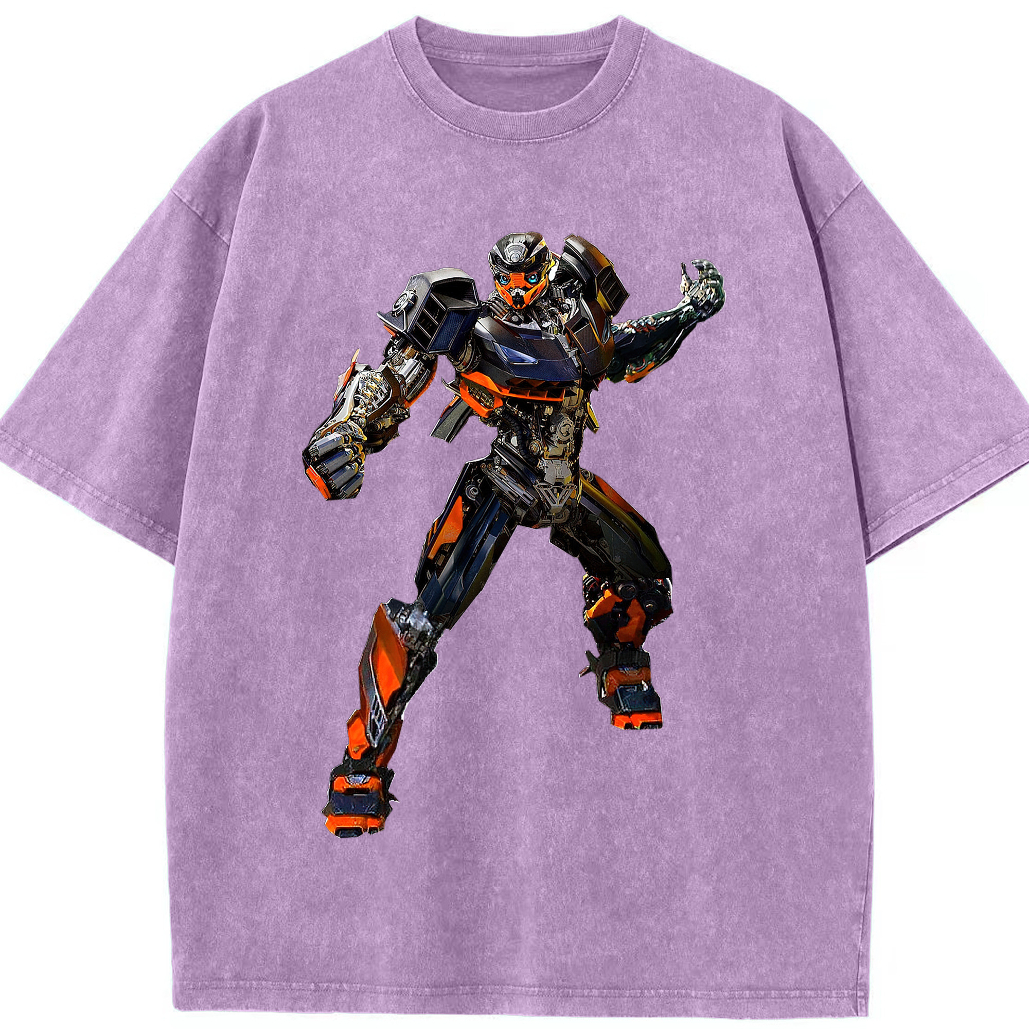（画像用）  綿100% ヴィンテージ風 半袖Tシャツ（フロントプリント）
