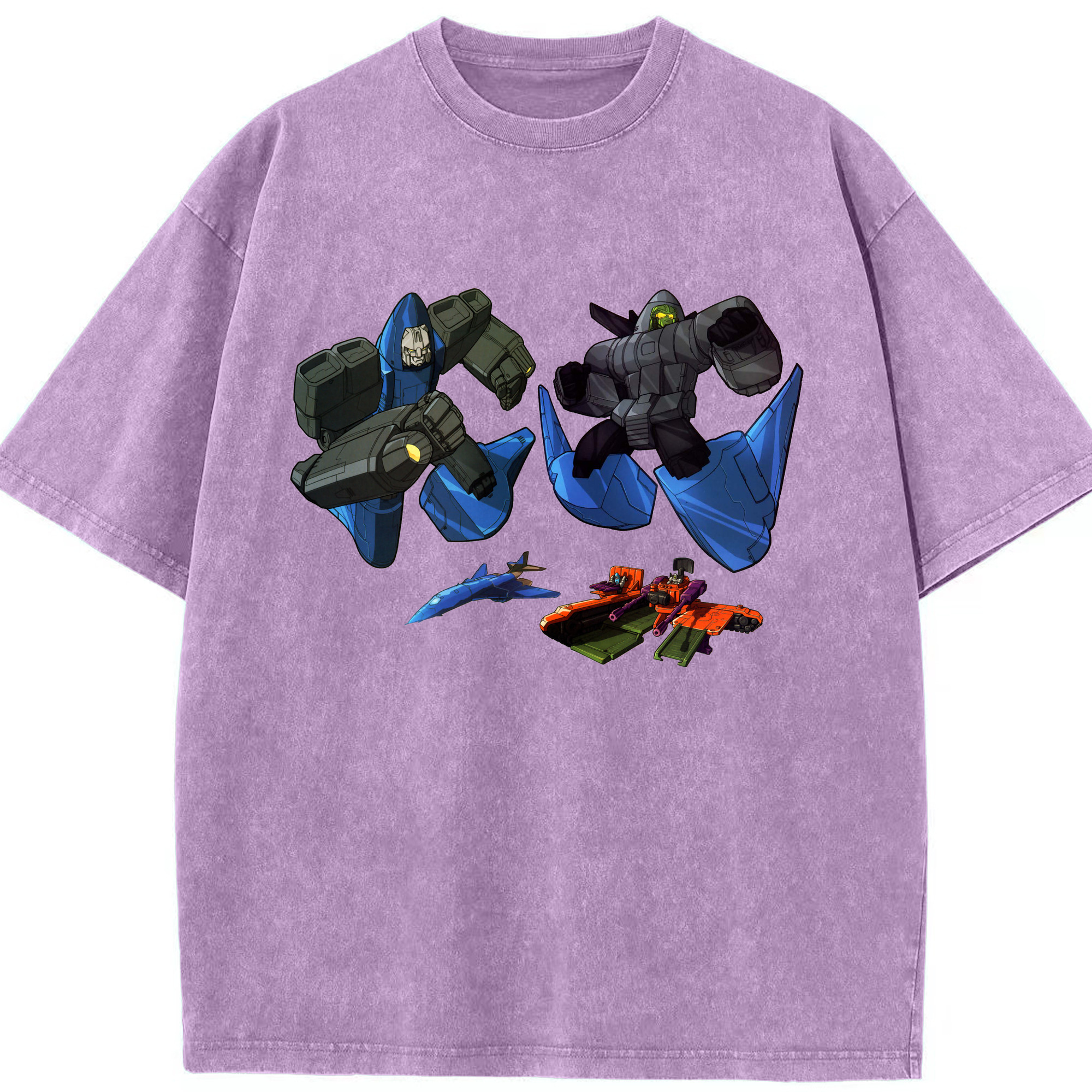 （画像用）  綿100% ヴィンテージ風 半袖Tシャツ（フロントプリント）