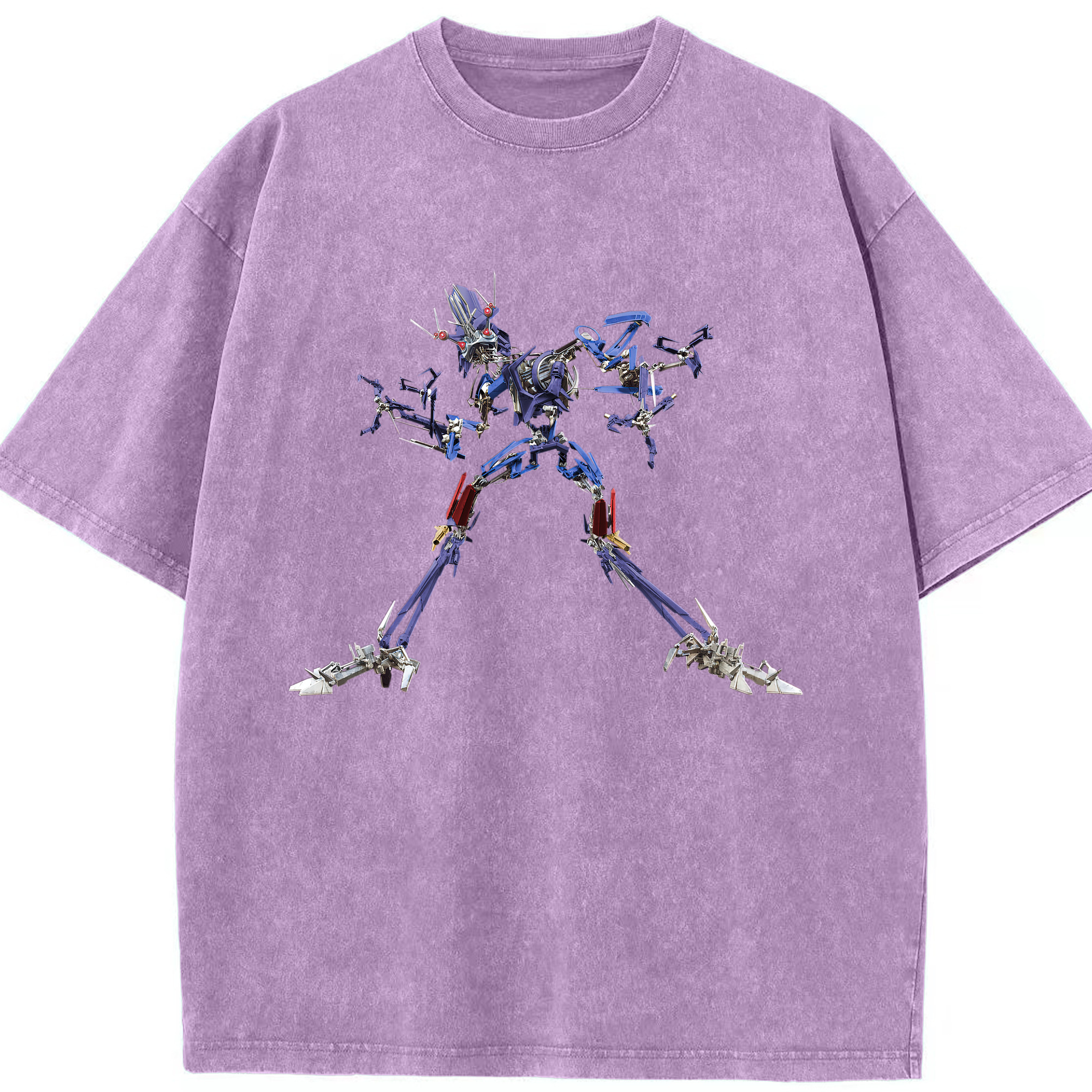 （画像用）  綿100% ヴィンテージ風 半袖Tシャツ（フロントプリント）