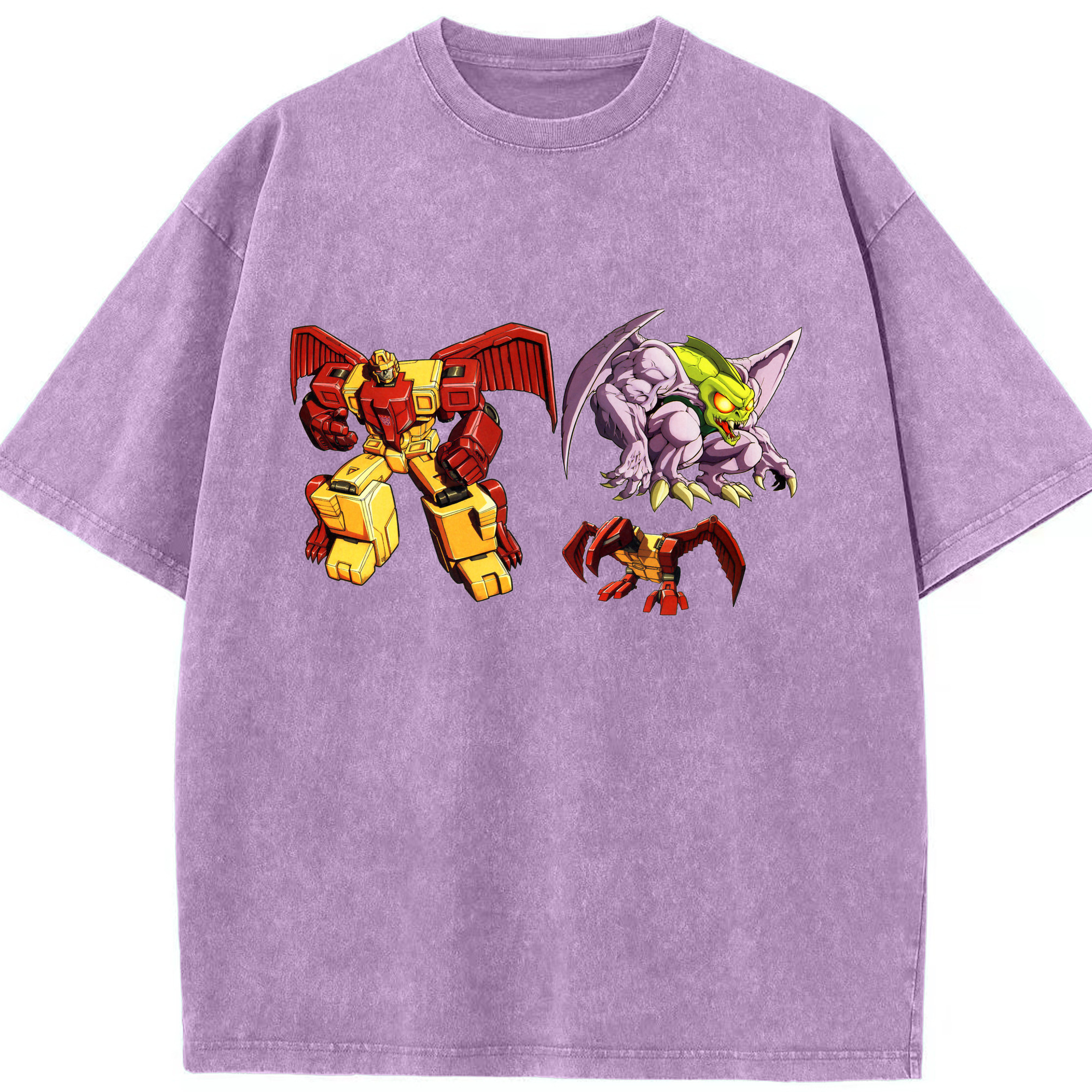 （画像用）  綿100% ヴィンテージ風 半袖Tシャツ（フロントプリント）