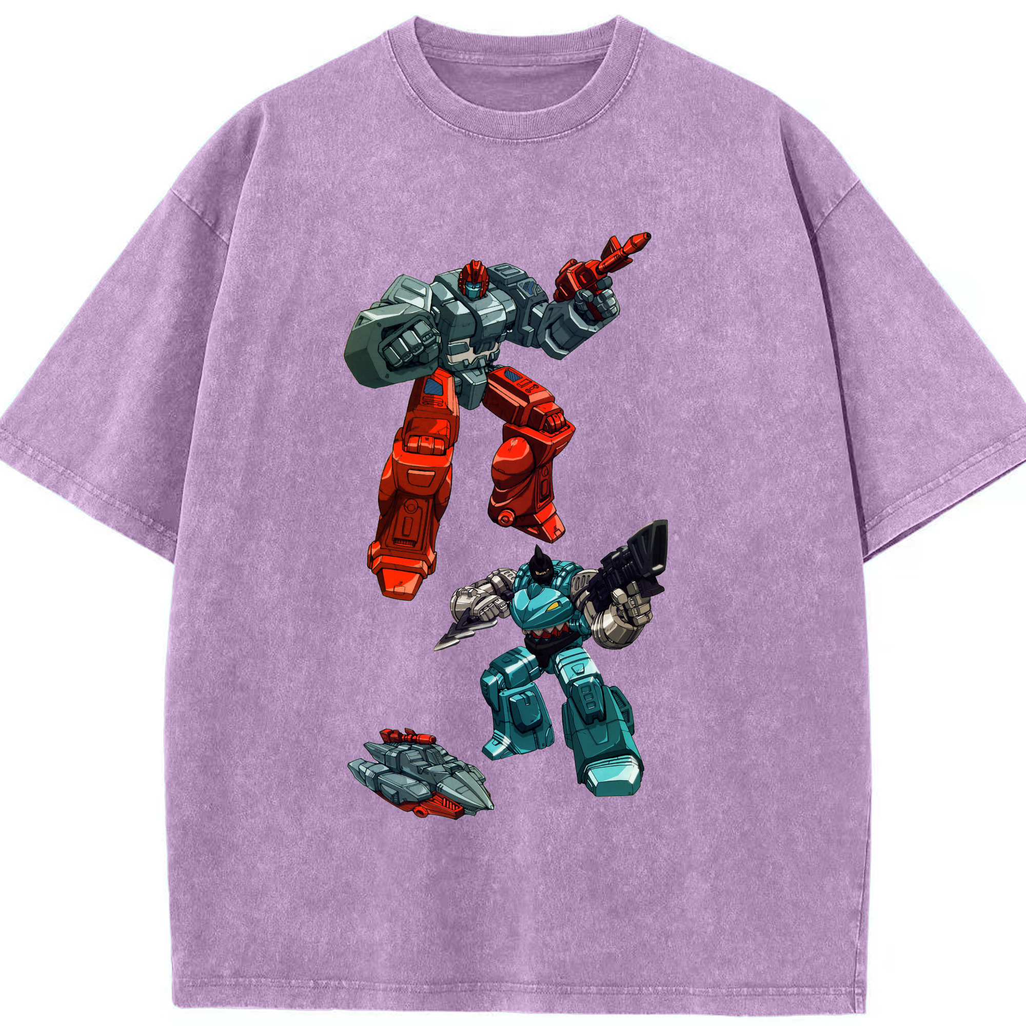 （画像用）  綿100% ヴィンテージ風 半袖Tシャツ（フロントプリント）