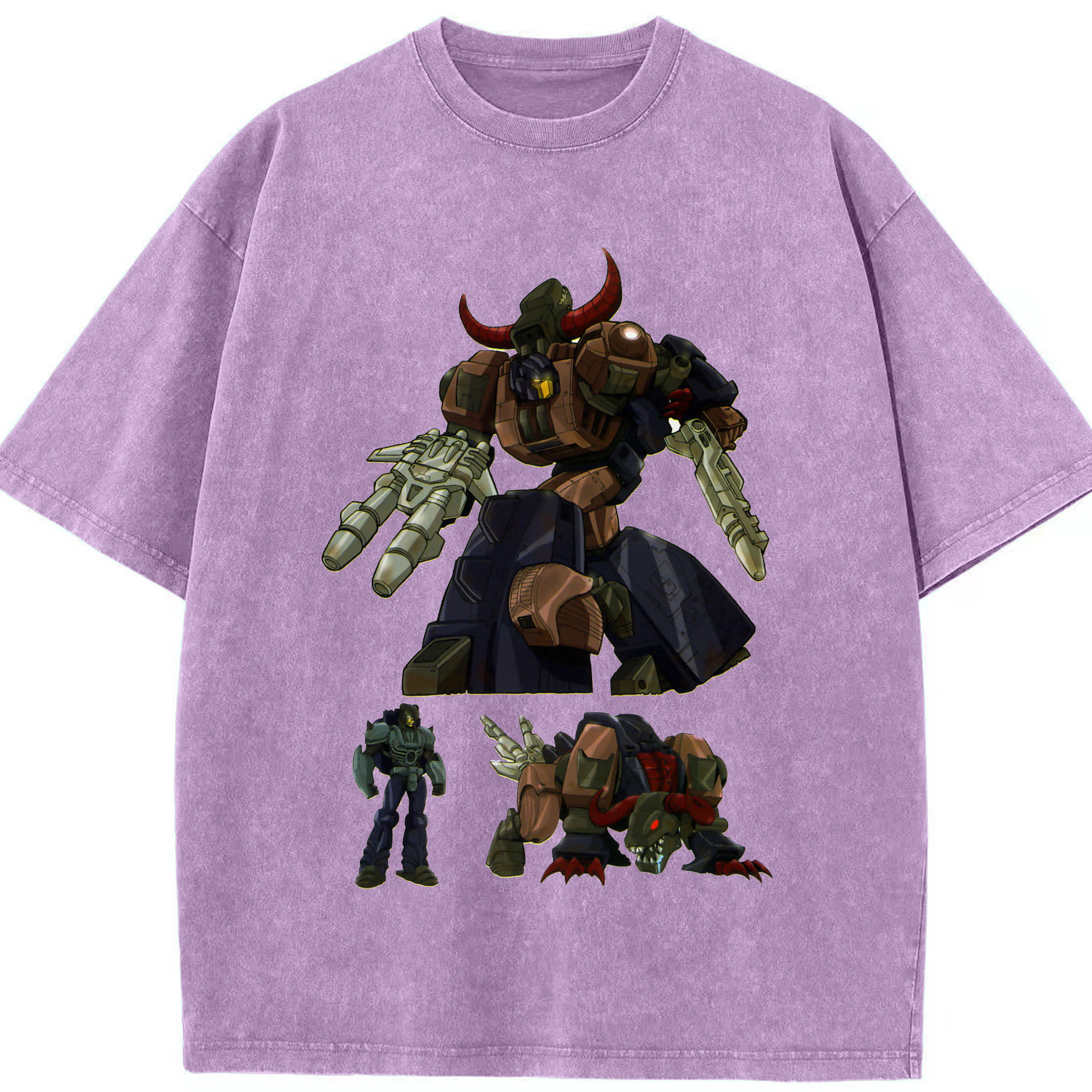 （画像用）  綿100% ヴィンテージ風 半袖Tシャツ（フロントプリント）