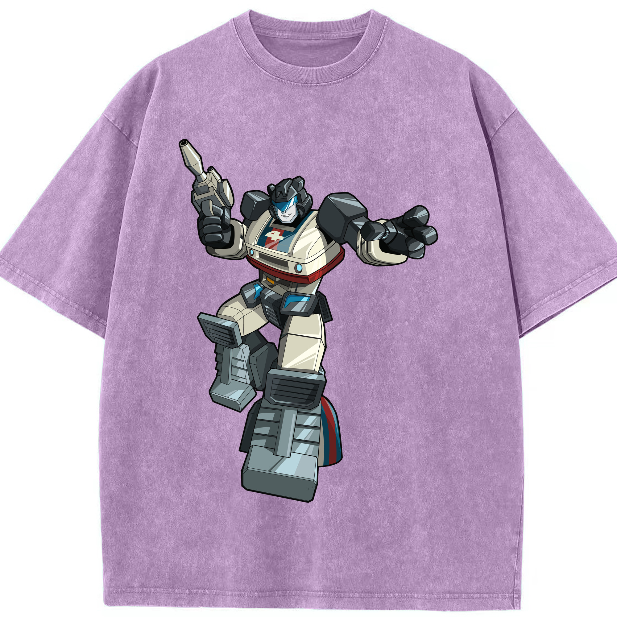 （画像用）  綿100% ヴィンテージ風 半袖Tシャツ（フロントプリント）