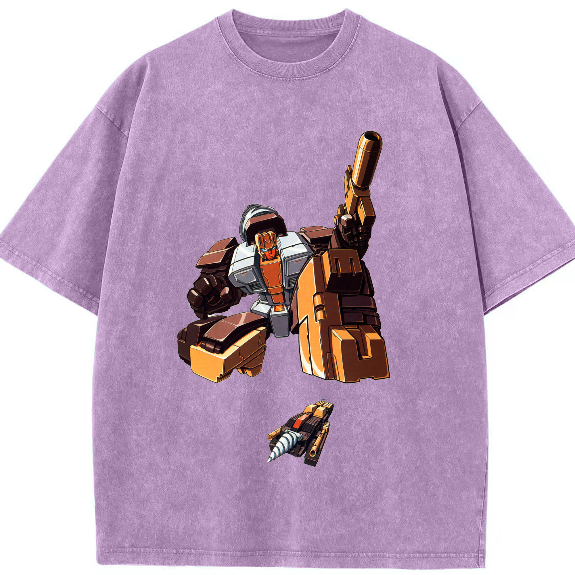 （画像用）  綿100% ヴィンテージ風 半袖Tシャツ（フロントプリント）