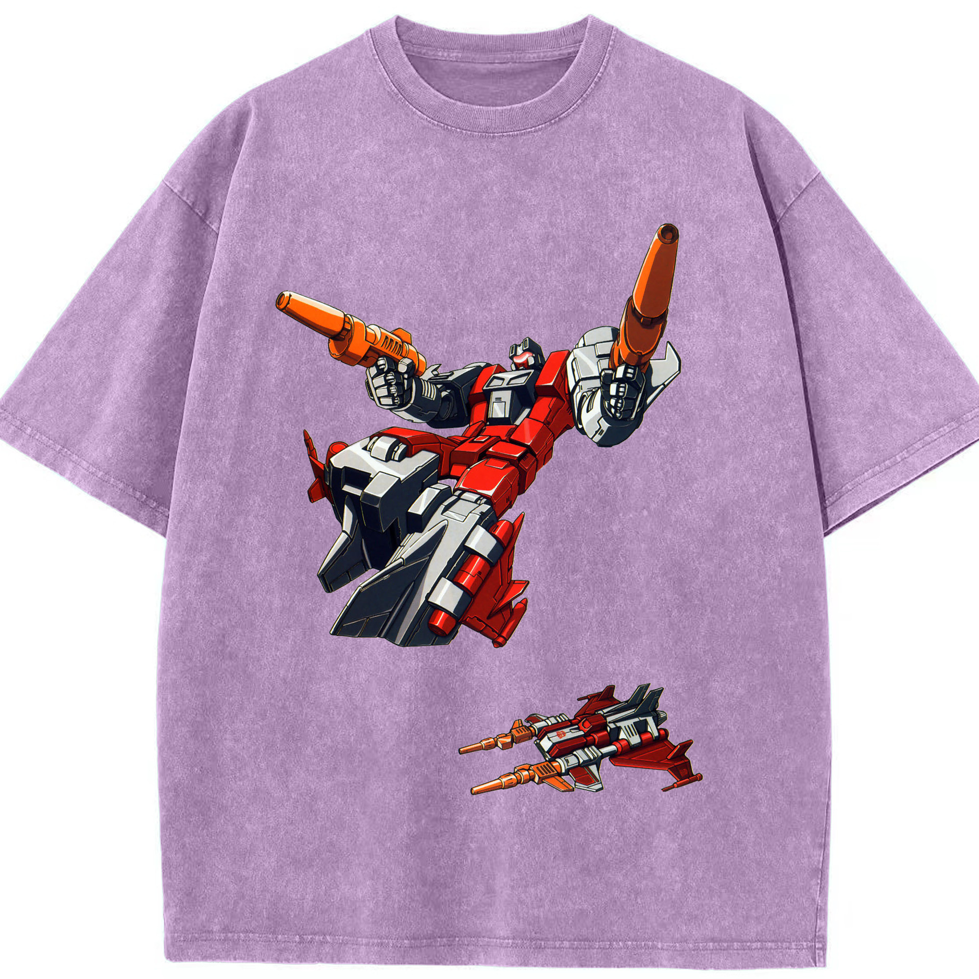（画像用）  綿100% ヴィンテージ風 半袖Tシャツ（フロントプリント）