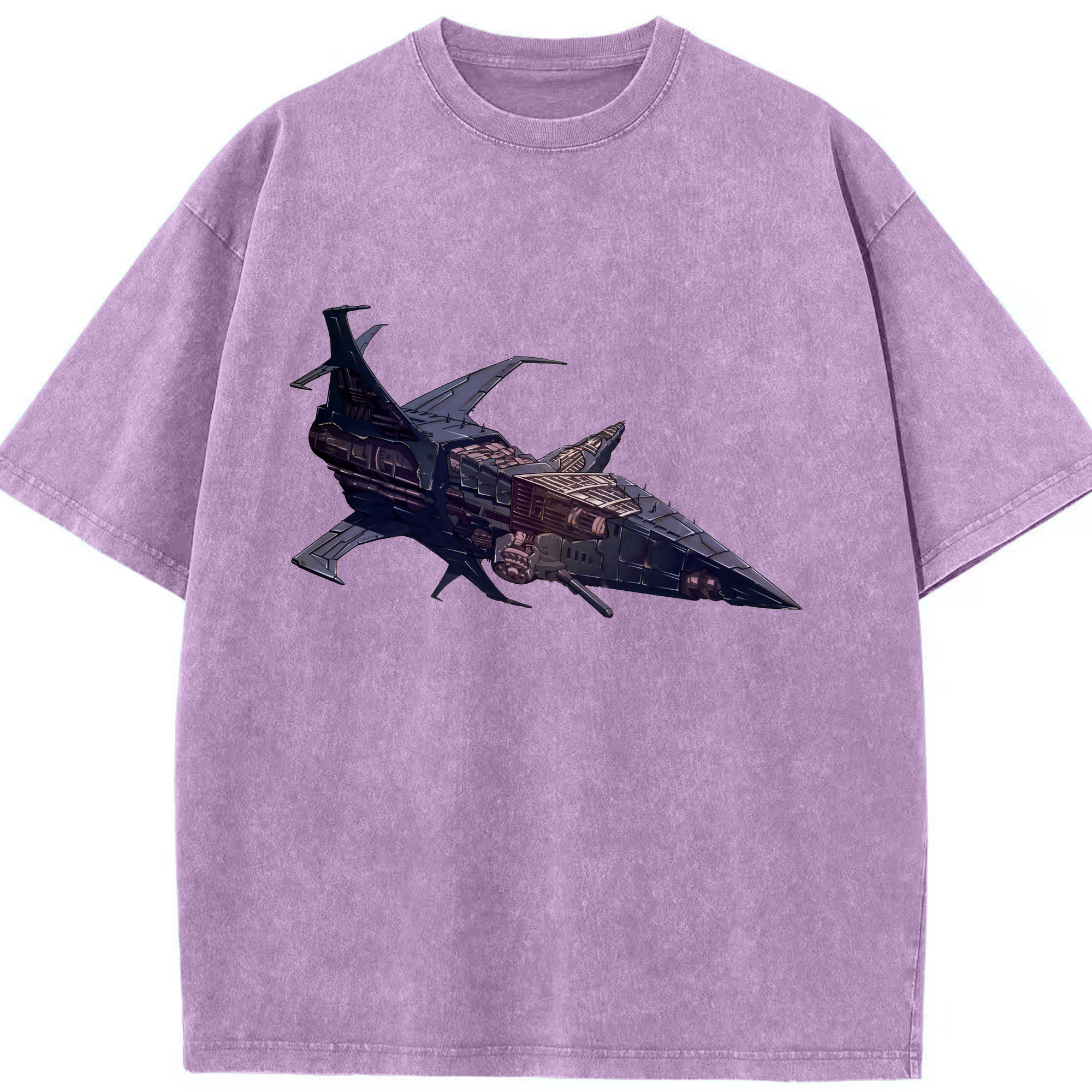 （画像用）  綿100% ヴィンテージ風 半袖Tシャツ（フロントプリント）