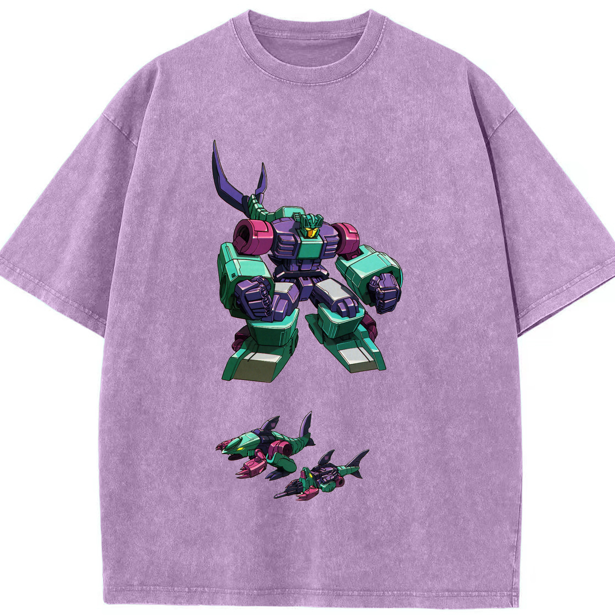 （画像用）  綿100% ヴィンテージ風 半袖Tシャツ（フロントプリント）