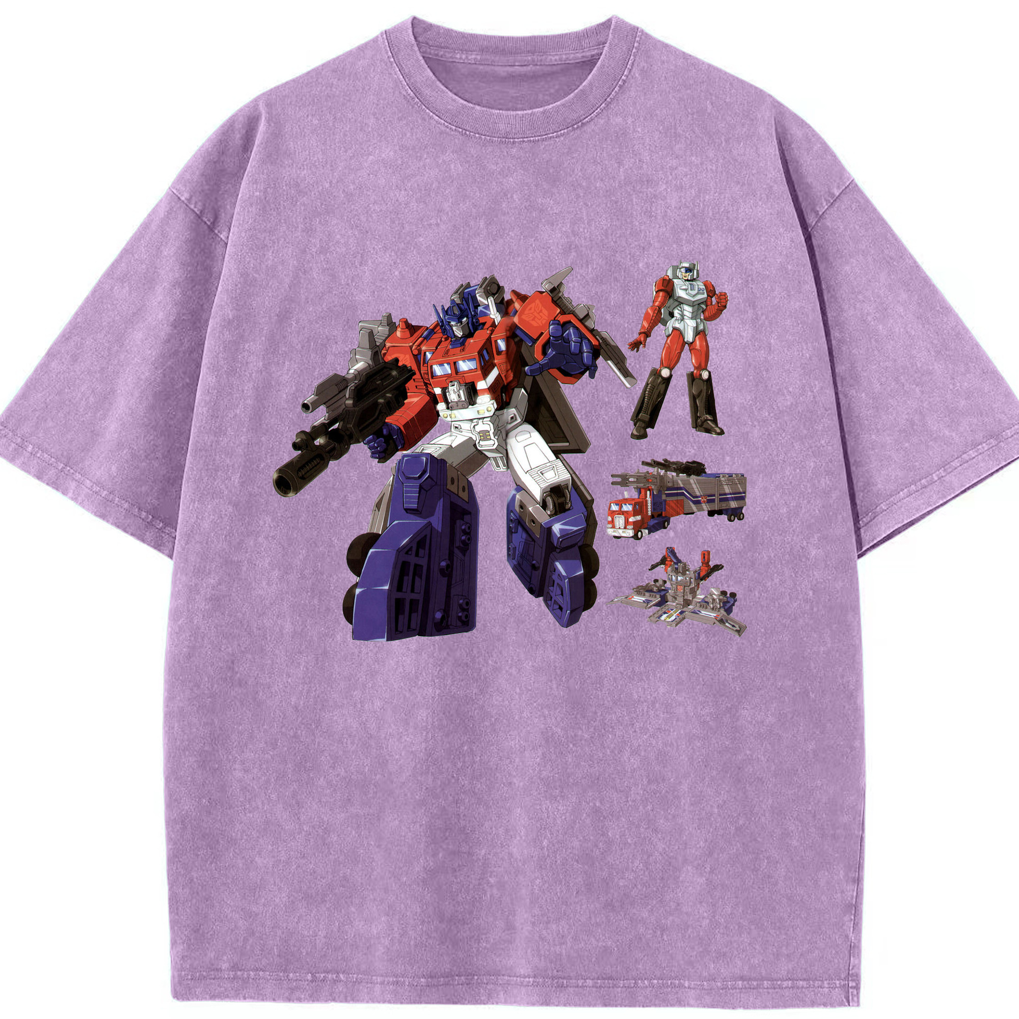 （画像用）  綿100% ヴィンテージ風 半袖Tシャツ（フロントプリント）