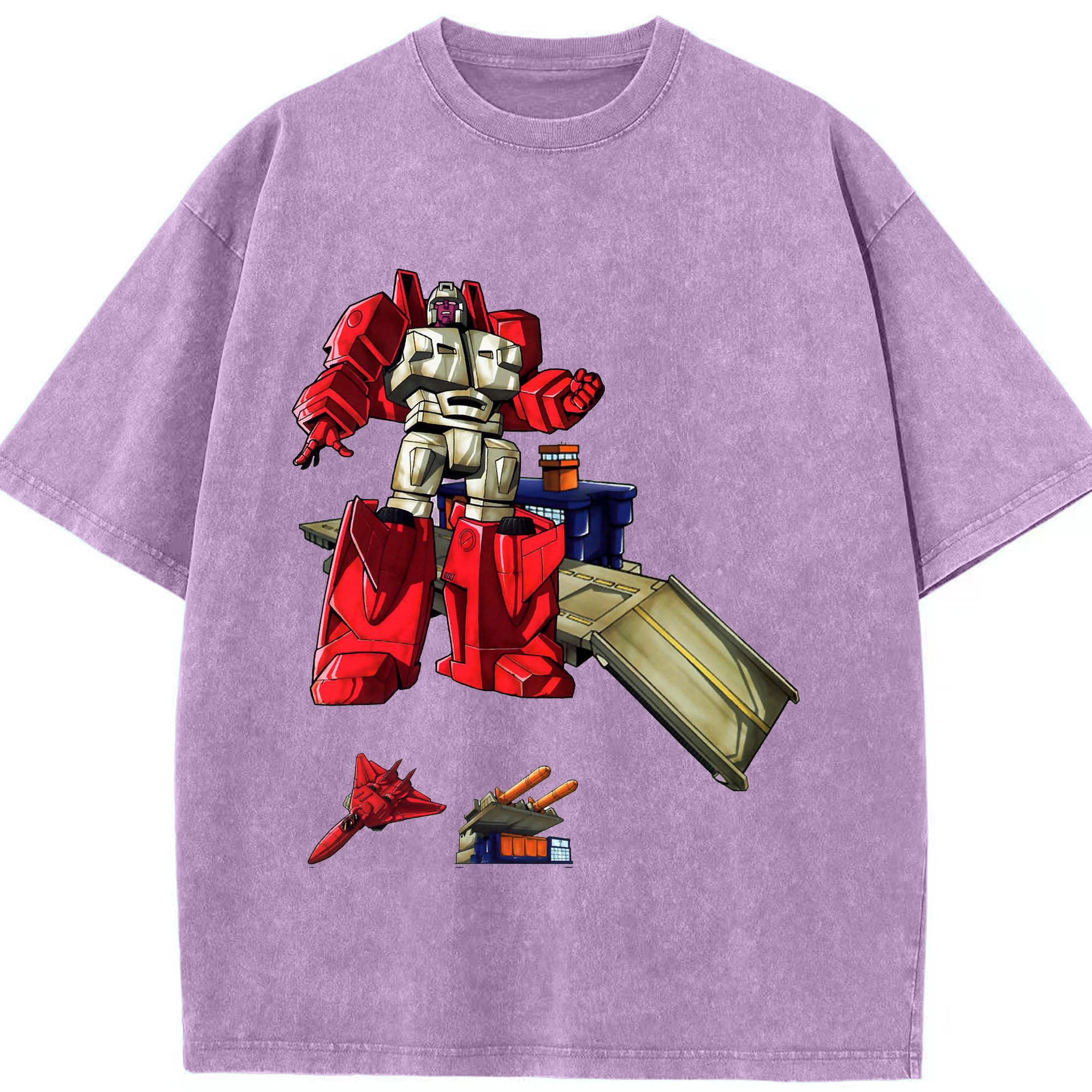（画像用）  綿100% ヴィンテージ風 半袖Tシャツ（フロントプリント）