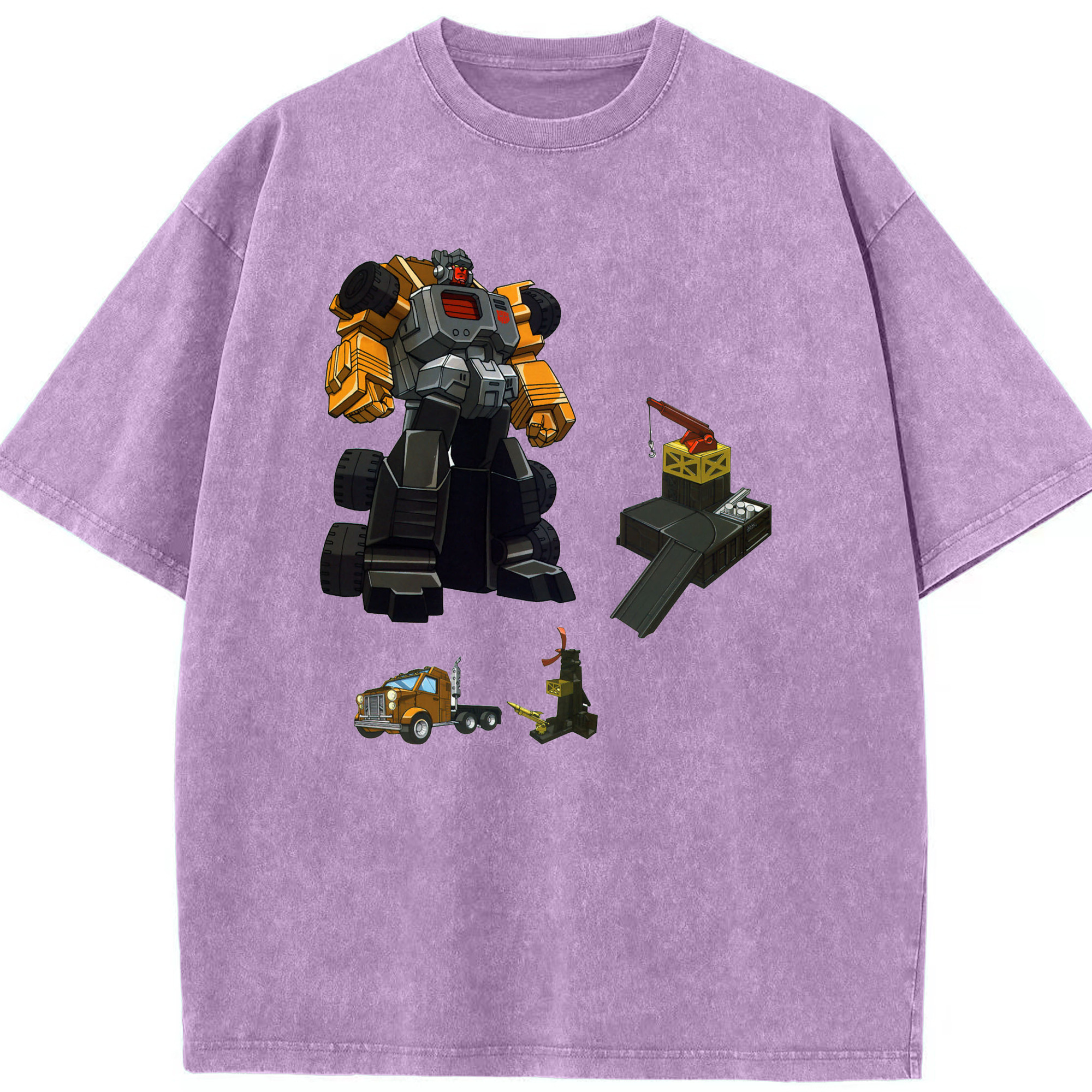 （画像用）  綿100% ヴィンテージ風 半袖Tシャツ（フロントプリント）