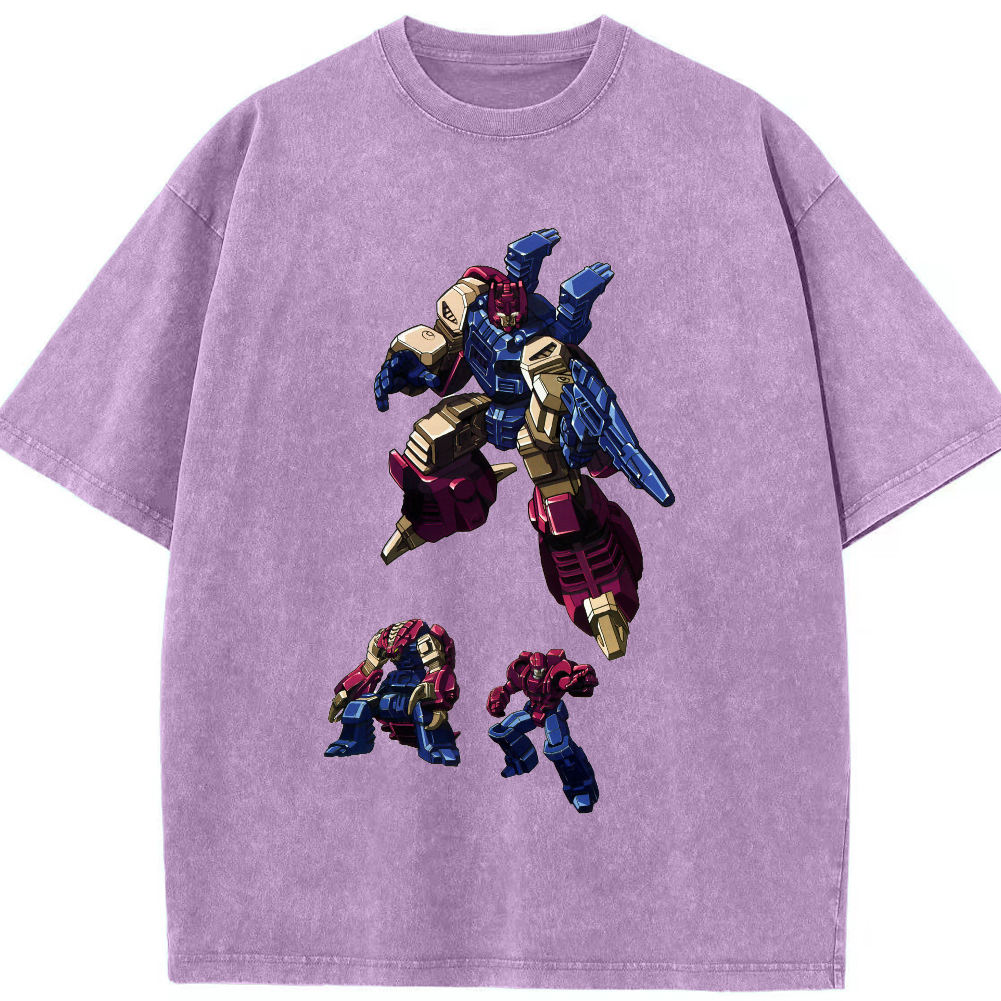 （画像用）  綿100% ヴィンテージ風 半袖Tシャツ（フロントプリント）