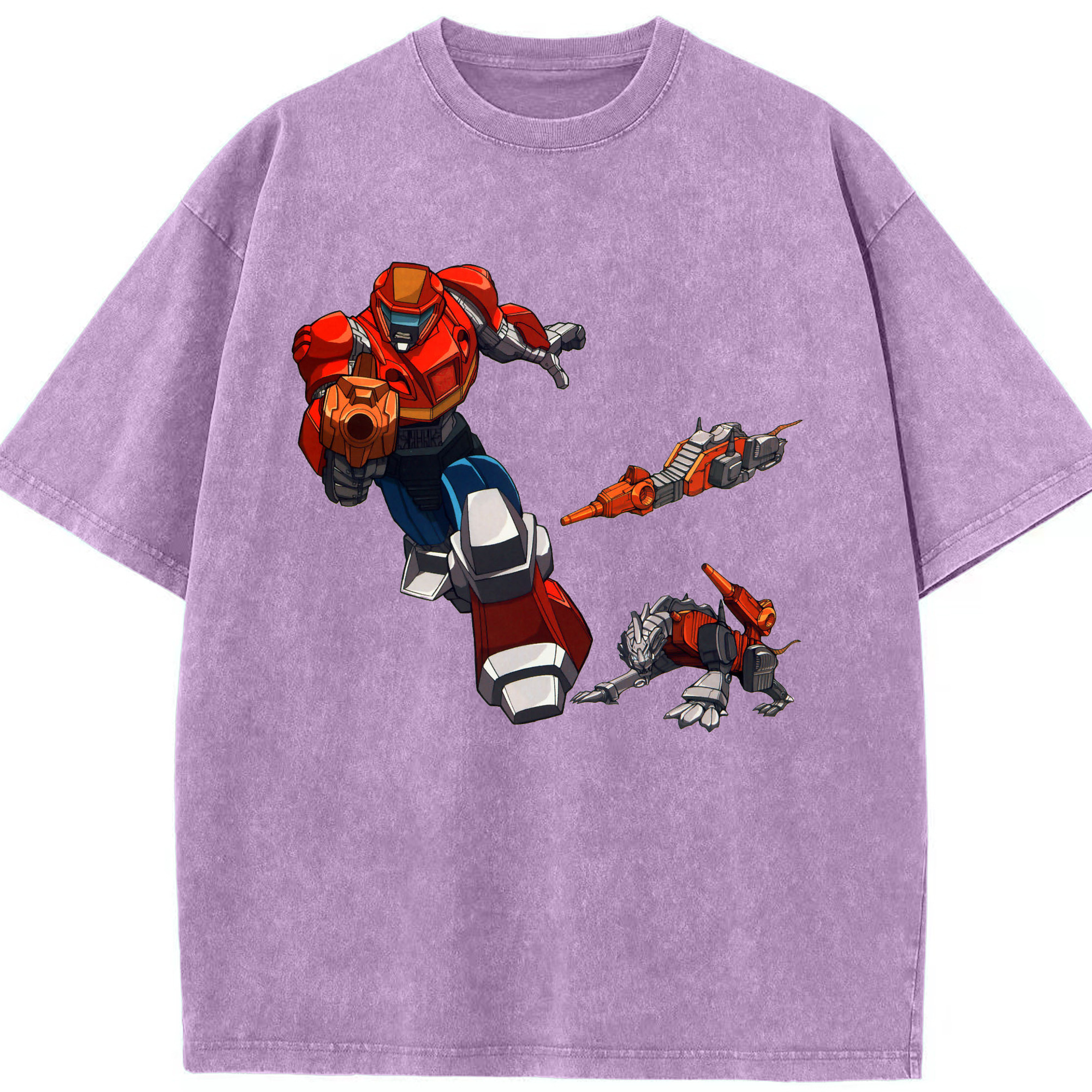 （画像用）  綿100% ヴィンテージ風 半袖Tシャツ（フロントプリント）