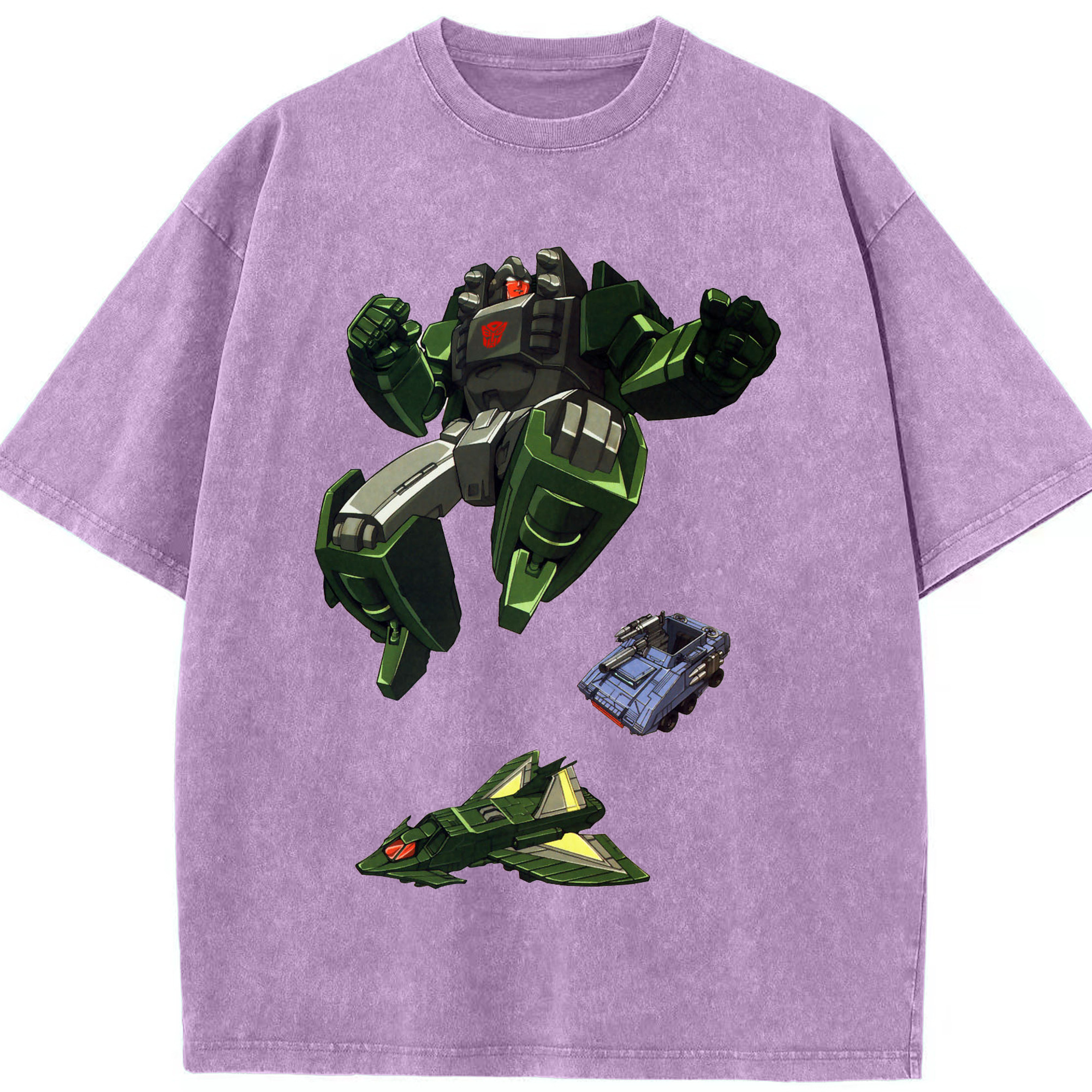 （画像用）  綿100% ヴィンテージ風 半袖Tシャツ（フロントプリント）