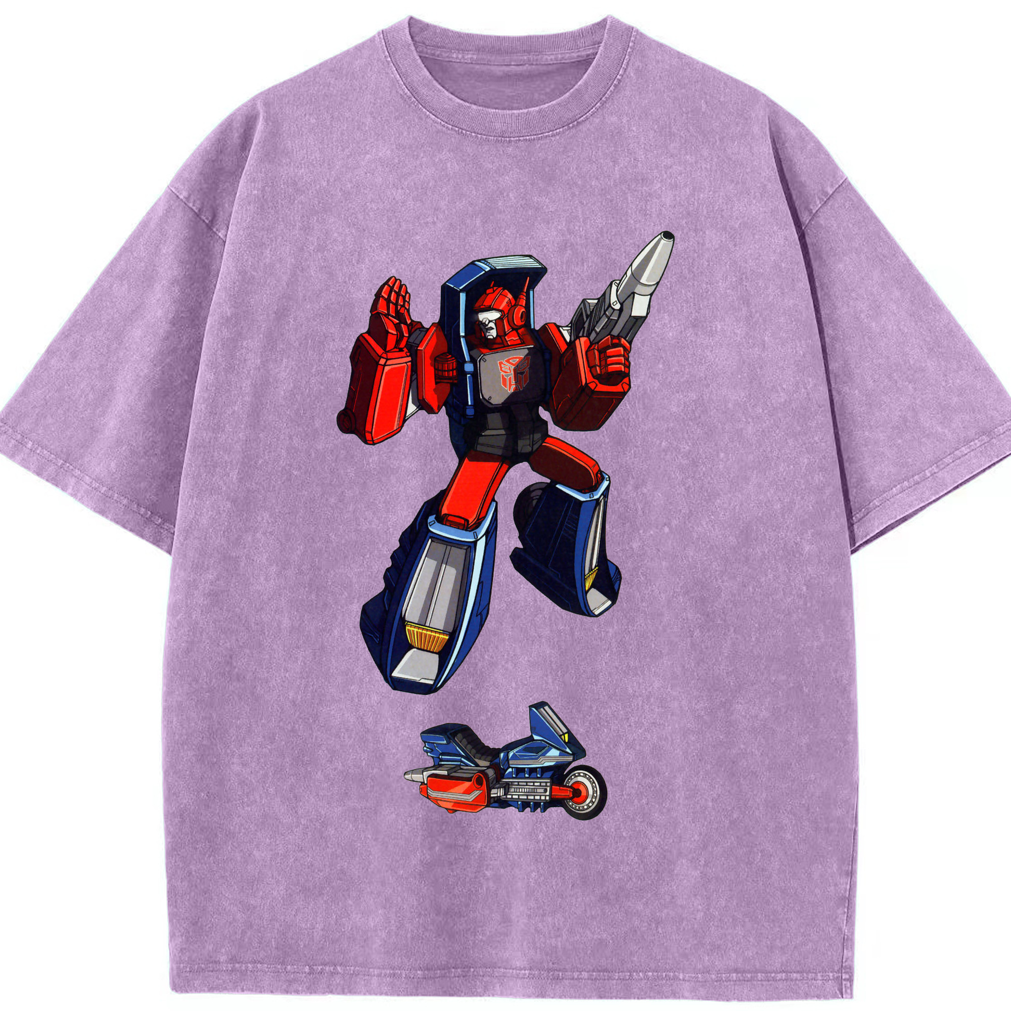 （画像用）  綿100% ヴィンテージ風 半袖Tシャツ（フロントプリント）