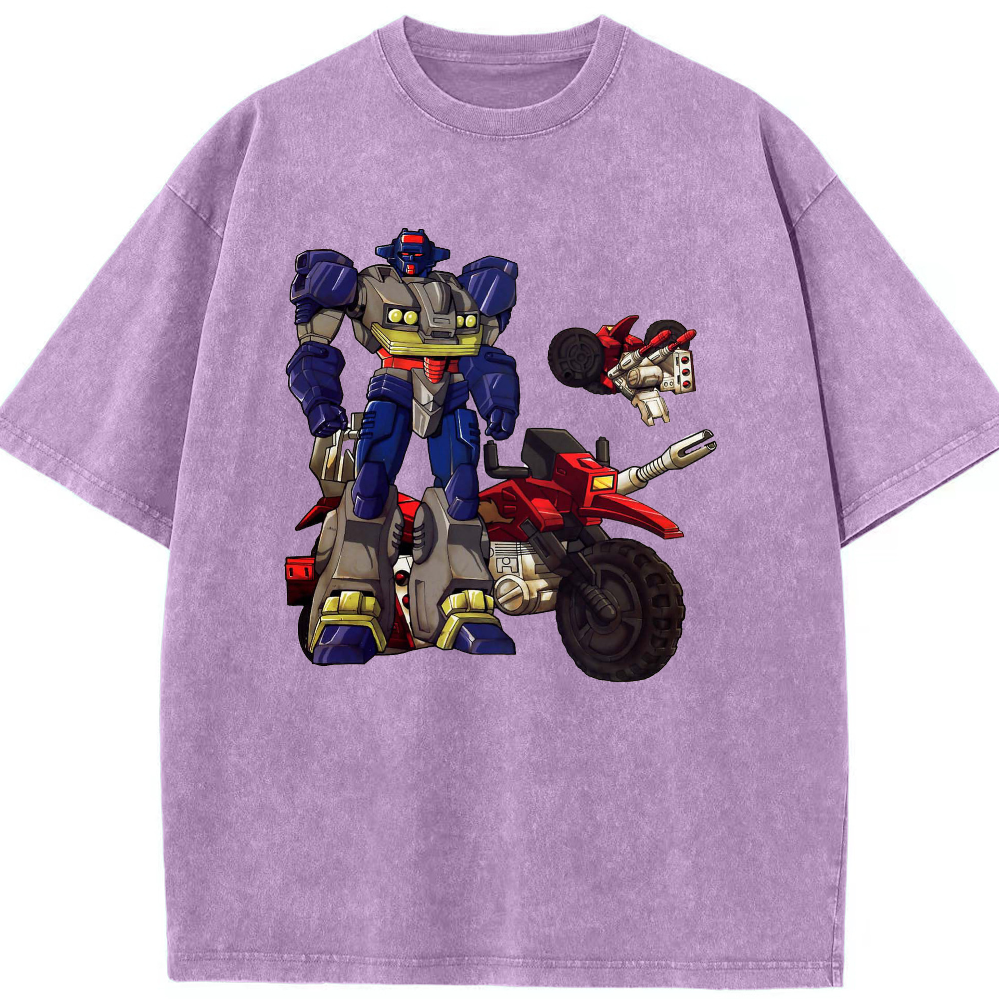 （画像用）  綿100% ヴィンテージ風 半袖Tシャツ（フロントプリント）